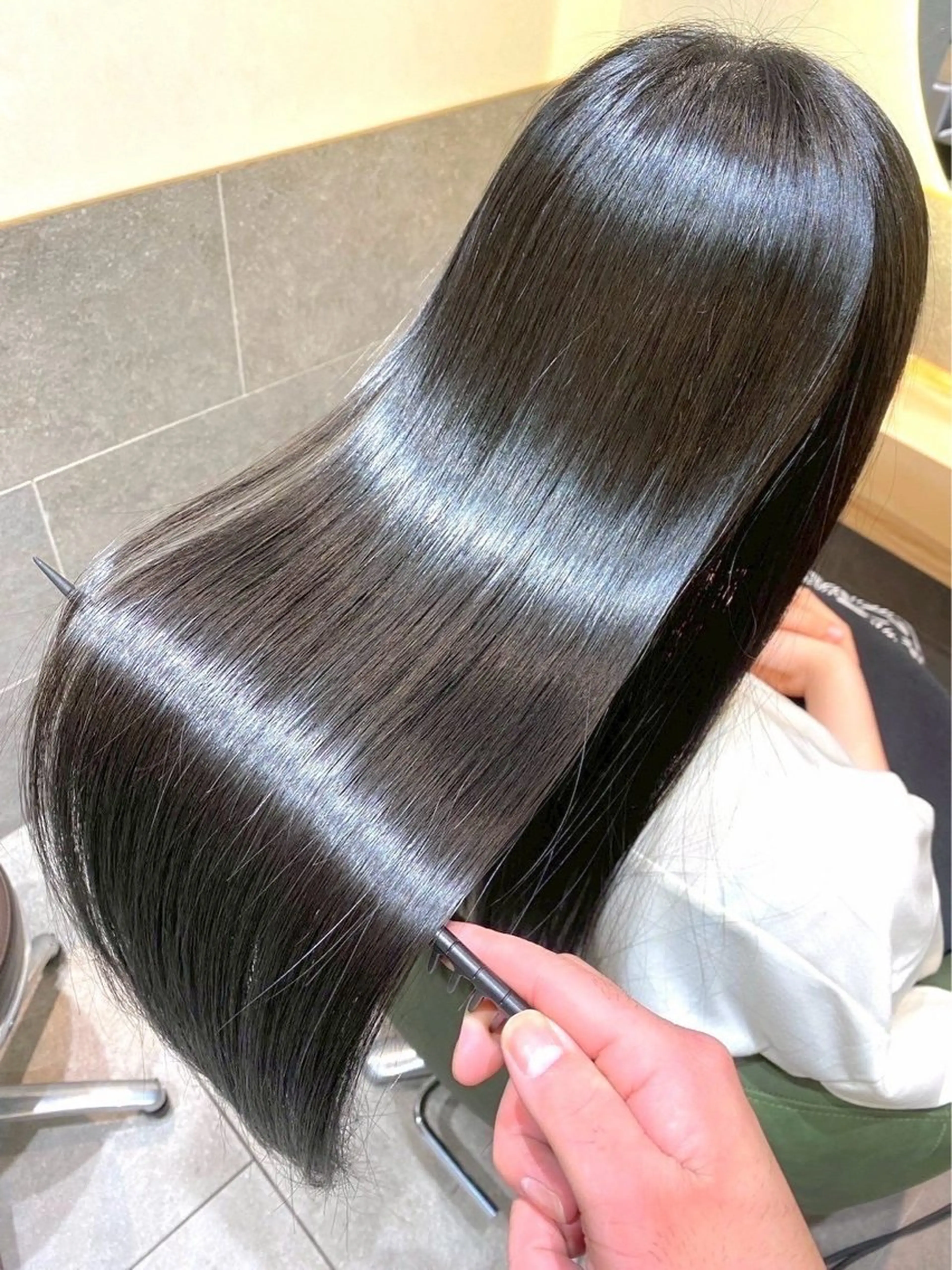 ロング ブリーチ/縮毛矯正 /艶髪/misa👻のヘアスタイル