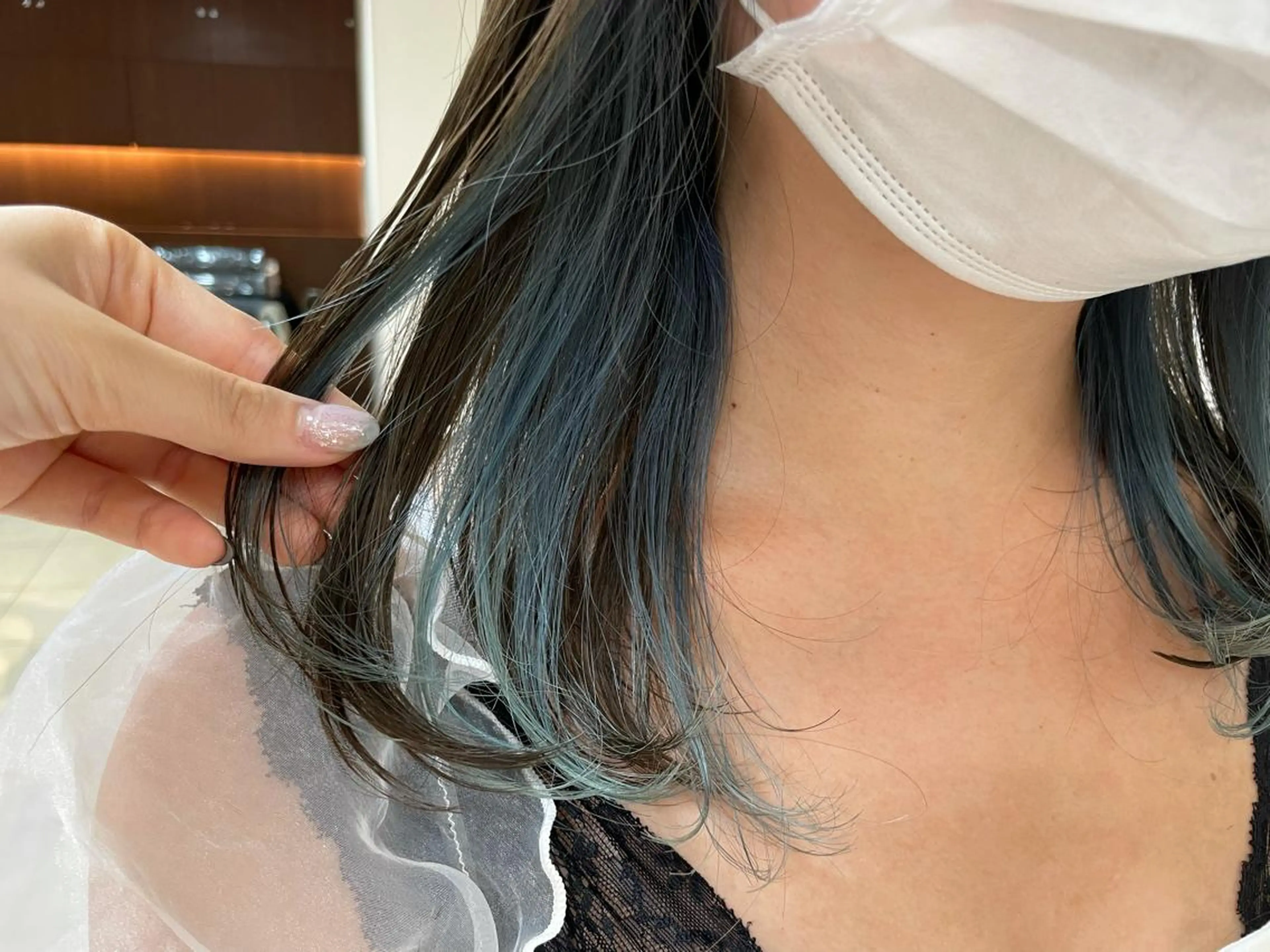 セミロング カラー ヘアアレンジ カット ヘアカラー 【Sweep】おじま のぞみのヘアスタイル