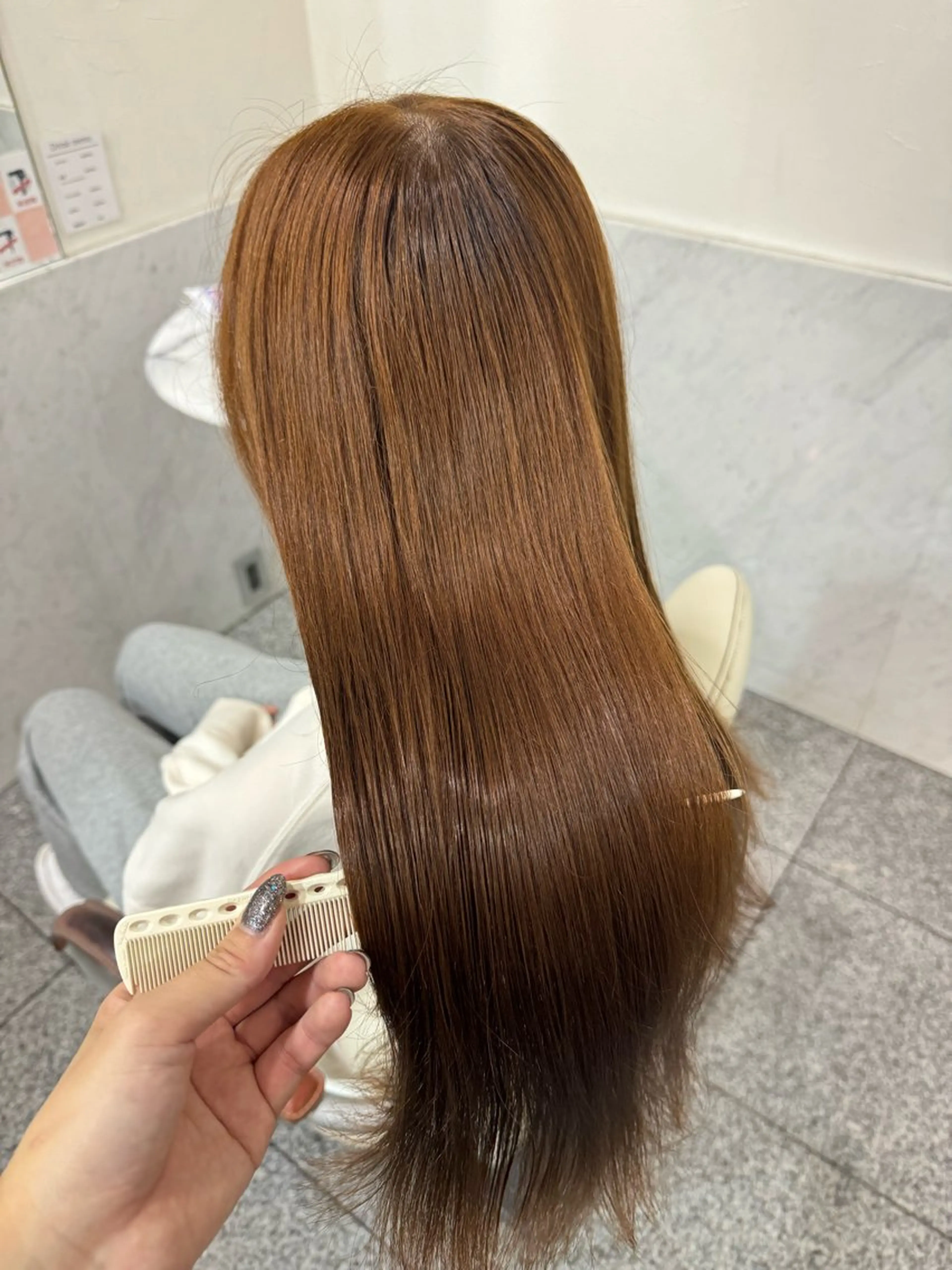 ロング カラー ベージュカラー オレンジ オレンジベージュ 🫧ヒシダアキ taboo.i🫧のヘアスタイル