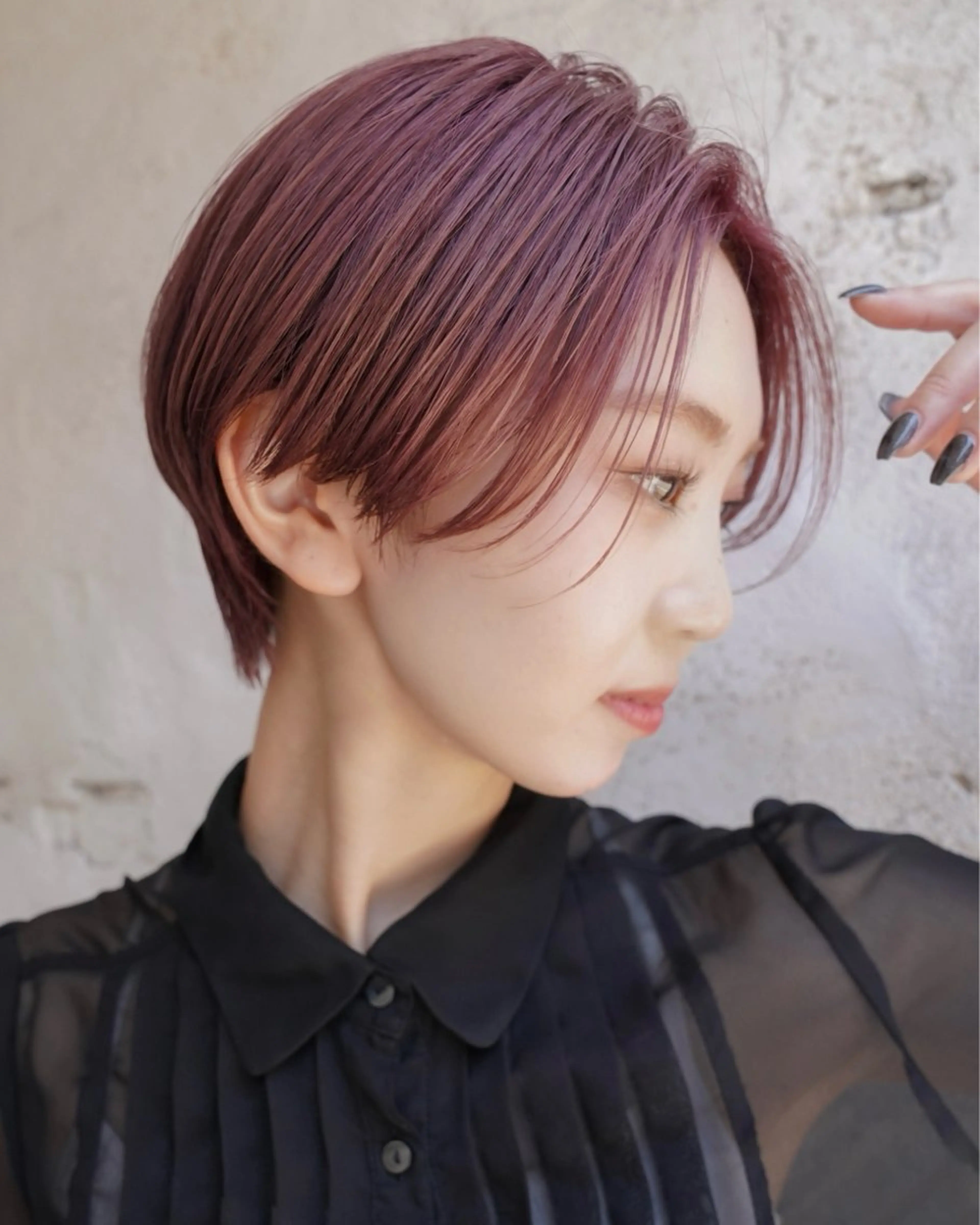 ショート カット ヘアカラー トリートメント ~ing所属・まう/丸みショート ・ボブ特化／高円寺のヘアスタイル