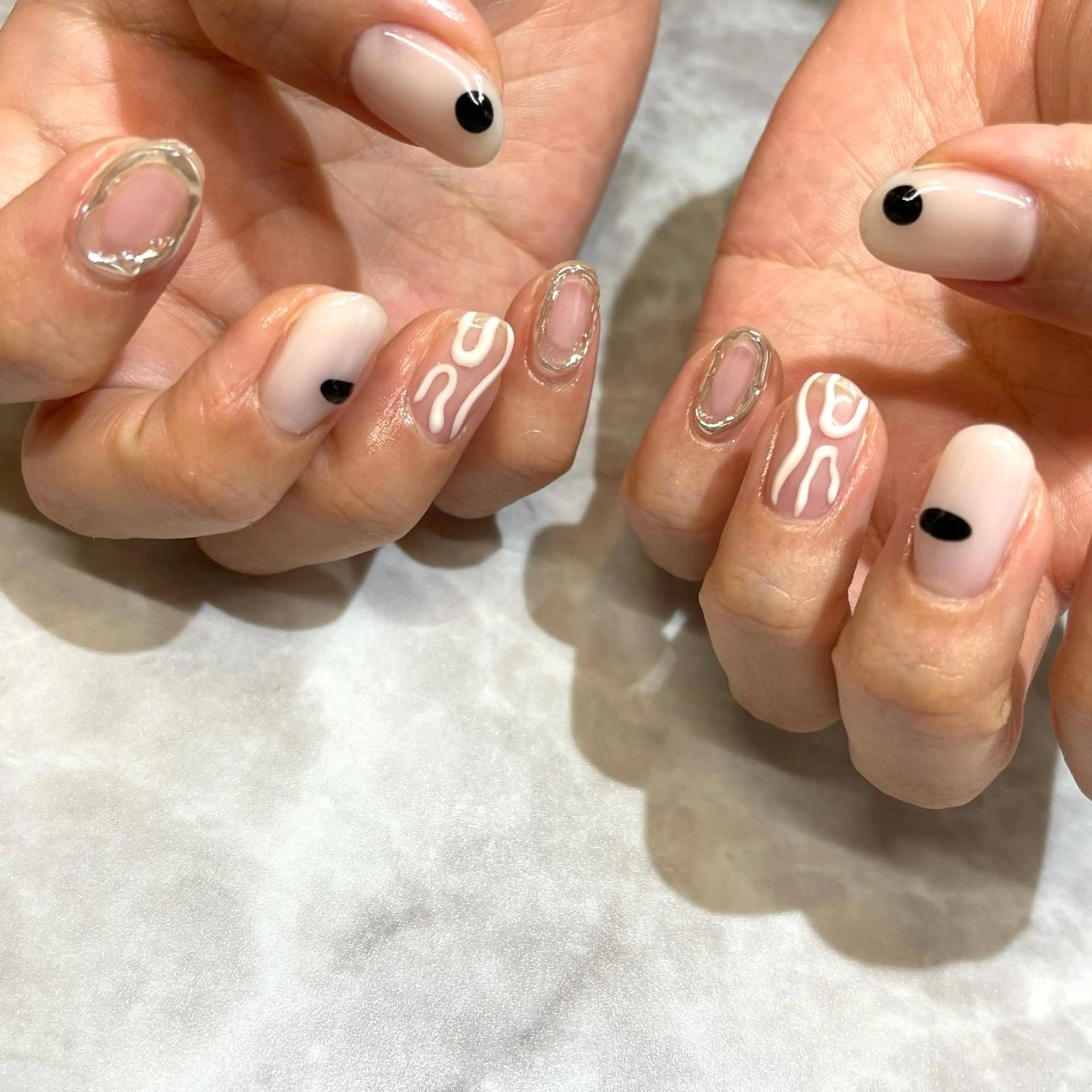 ネイル ハンドネイル 水戸 彩夏のネイルデザイン