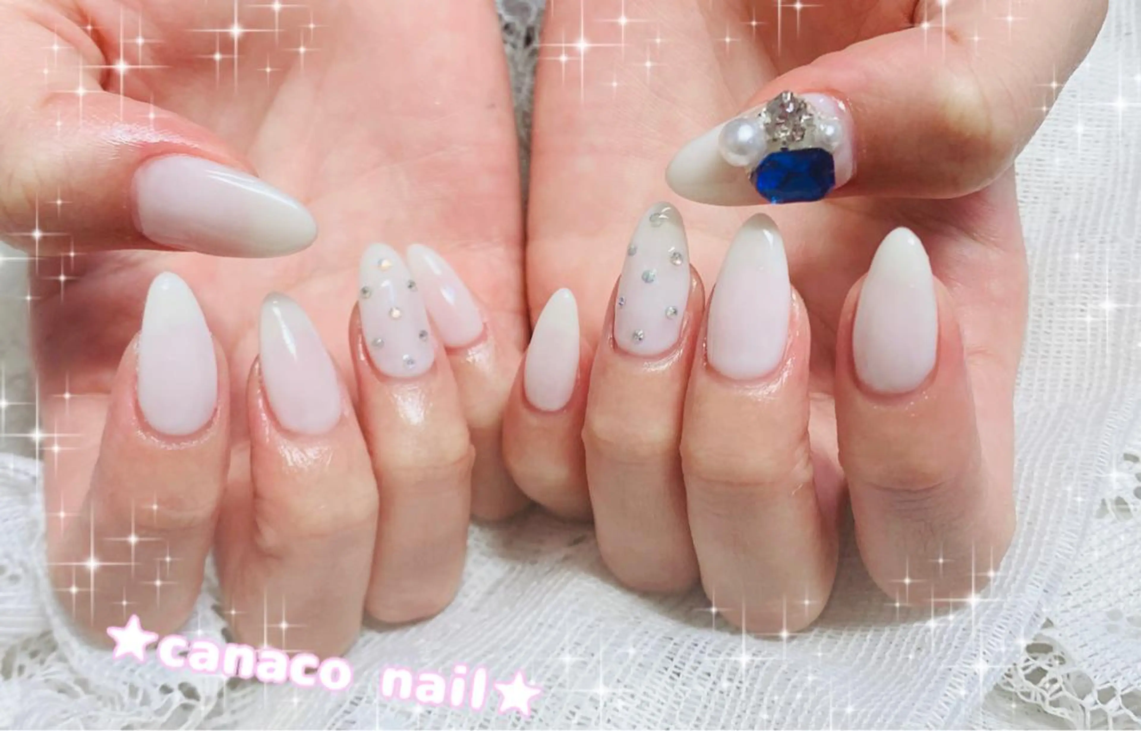 ネイル アートネイル ジェルネイル ゴージャス パラジェル シンプルネイル ハンドネイル ハンドケア ベテランネイル cnc  nailのネイルデザイン