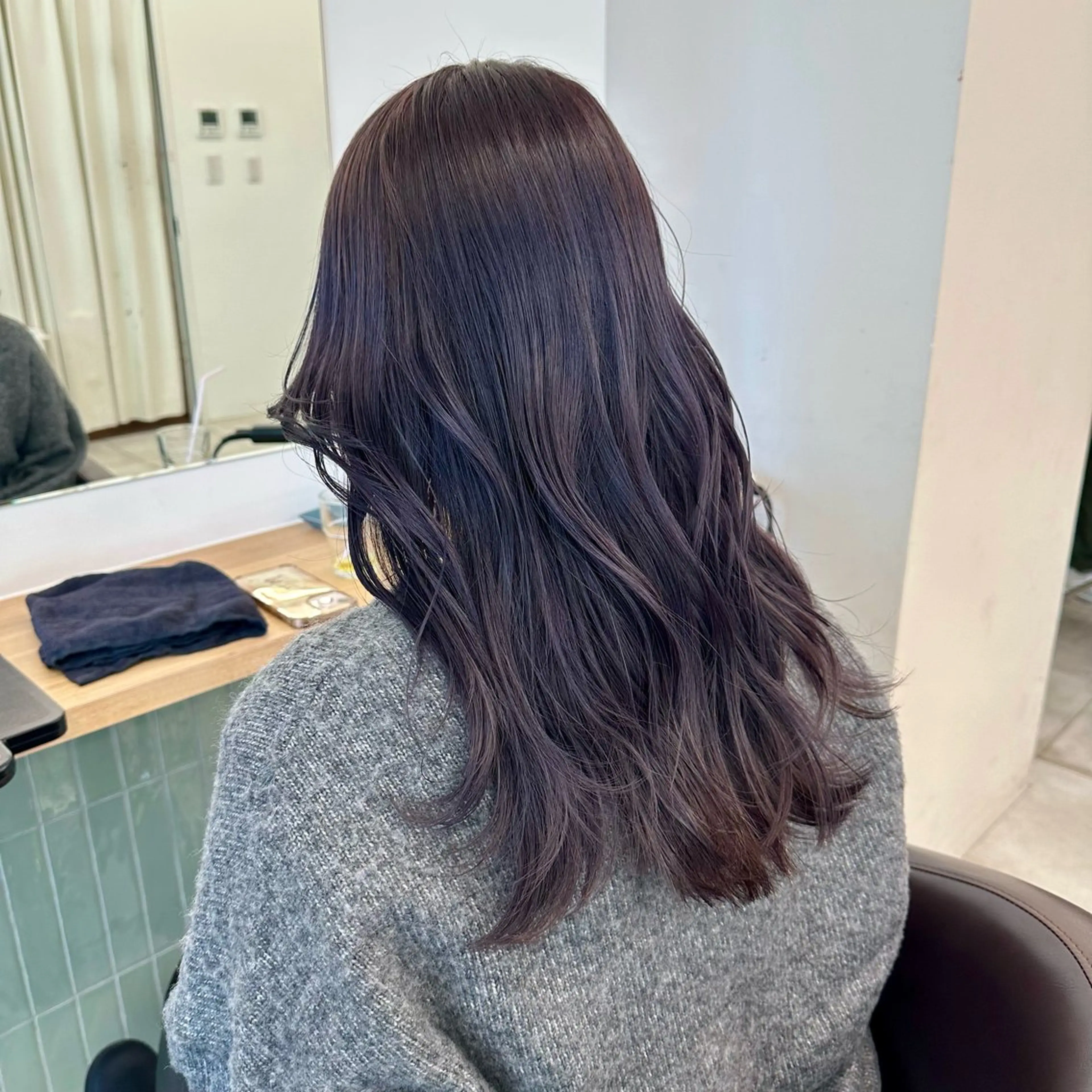 セミロング カラー カット ヘアカラー トリートメント ブリーチなし/レイヤ ー特化🌈Tommyのヘアスタイル