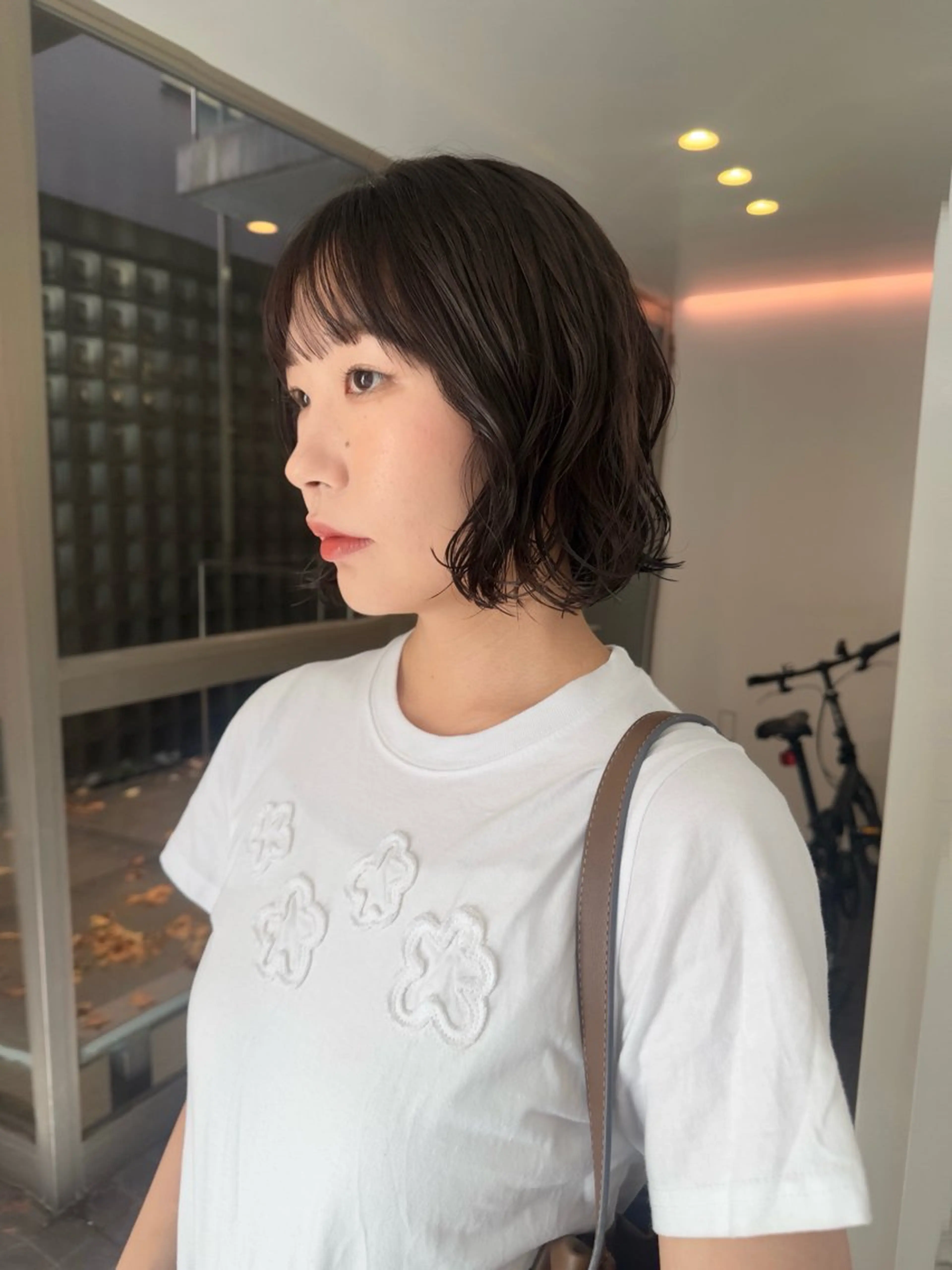 ショート ボブ カット パーマ ボブ/似合わせ レイヤーcocomoのヘアスタイル