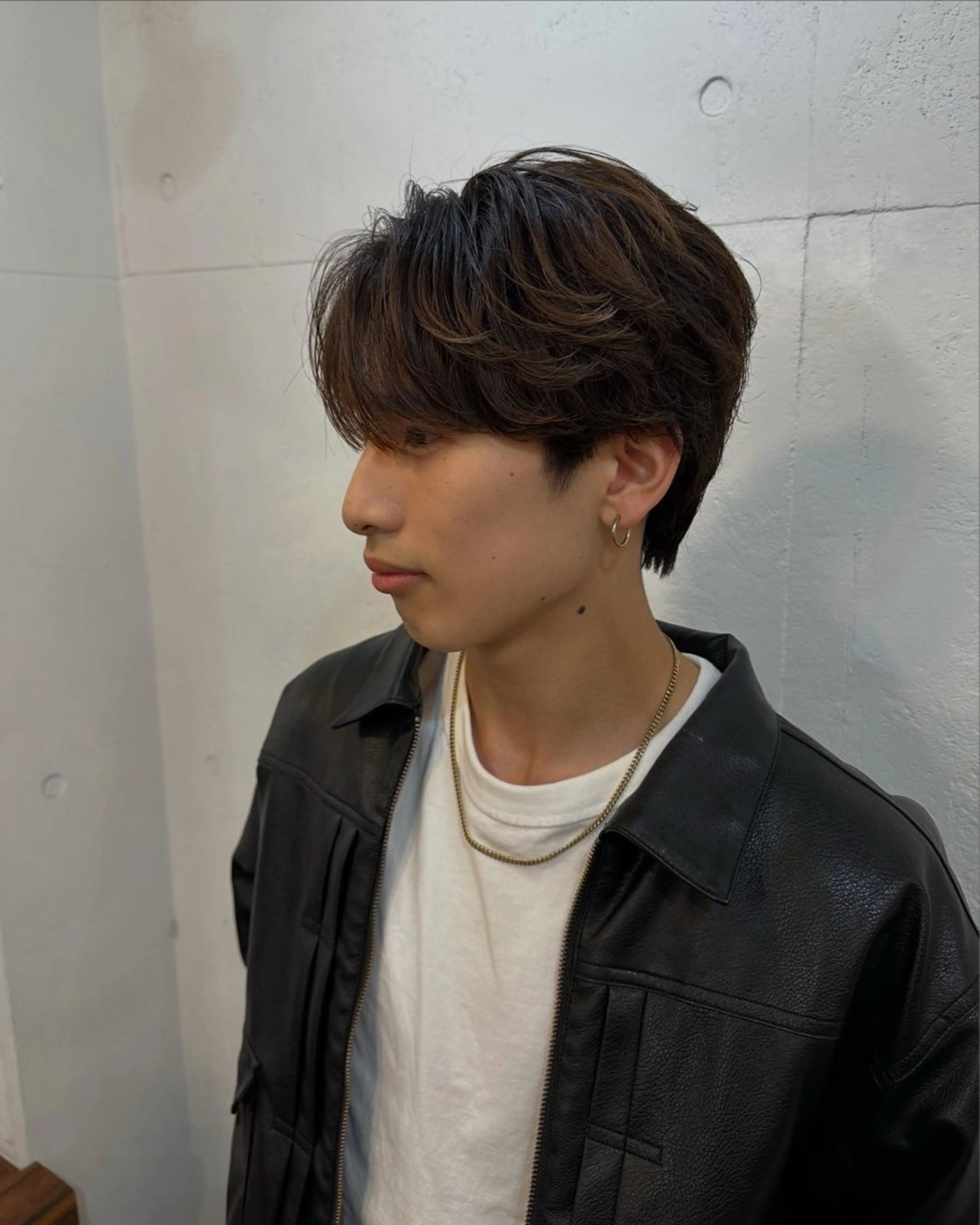 ミディアム メンズ 横浜/メンズ特化/ Farbe/田中颯斗のヘアスタイル