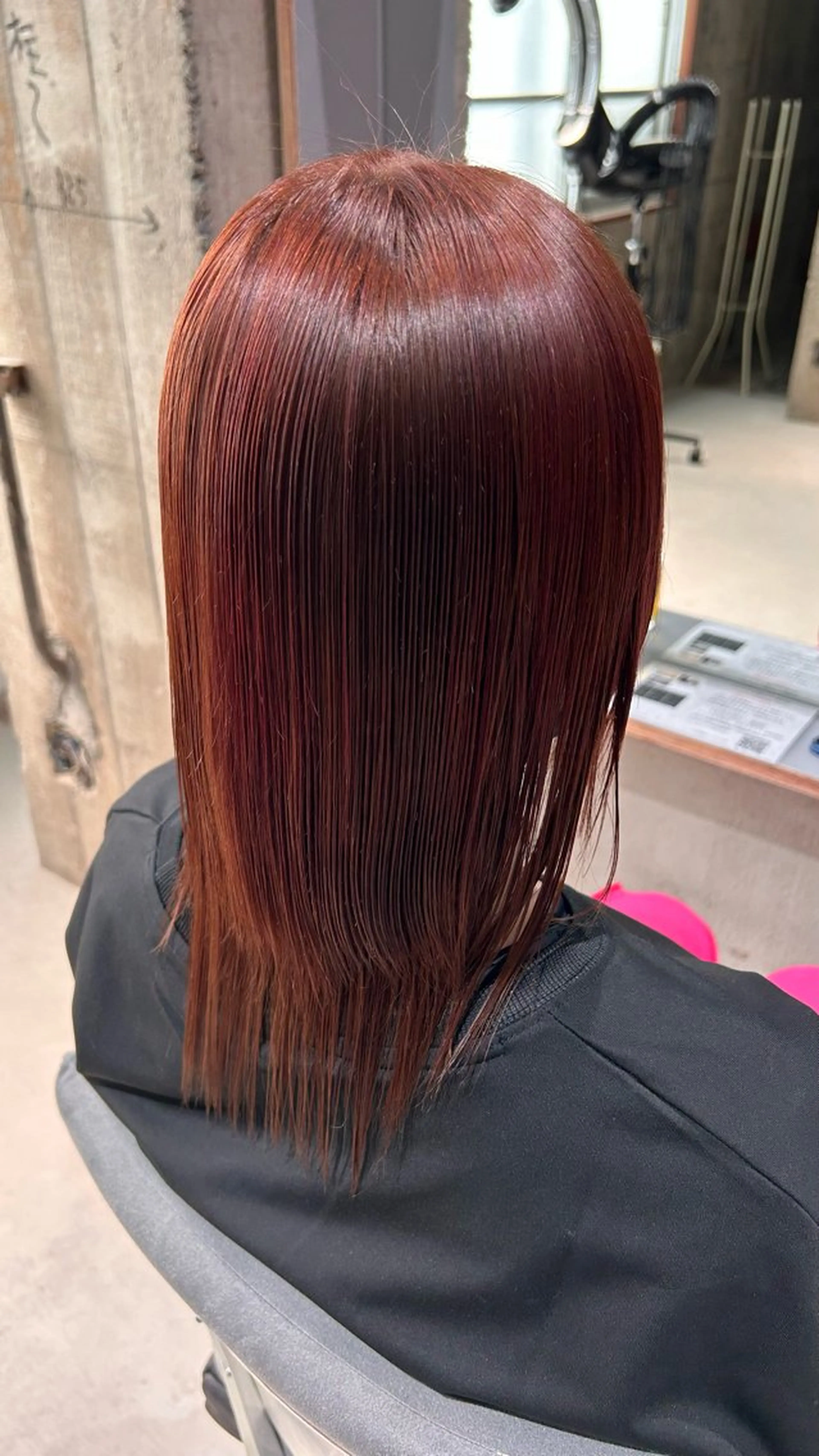 ミディアム 縮毛矯正 玉置 七海のヘアスタイル