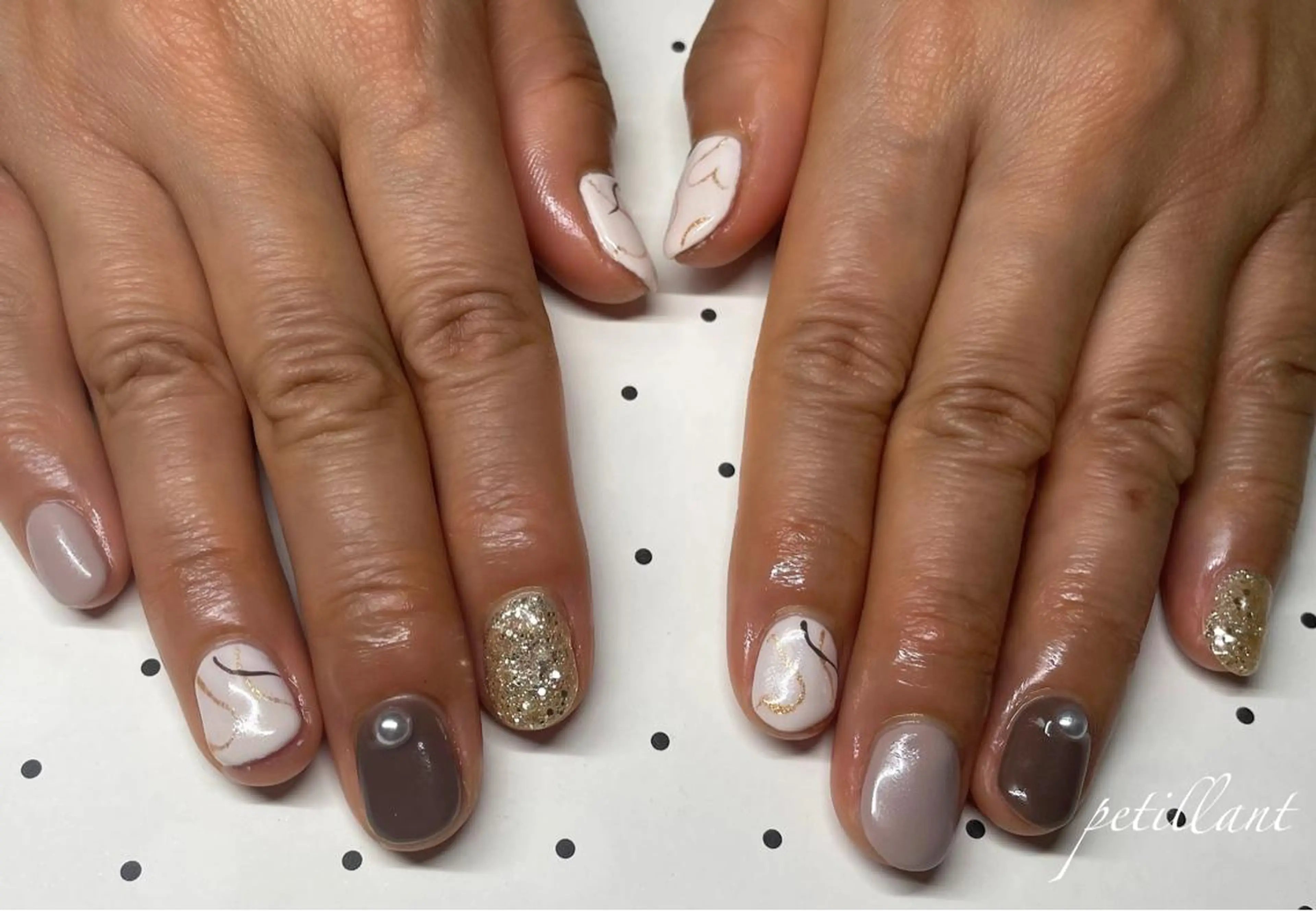 ネイル バレンタイン nail salon petillantのネイルデザイン