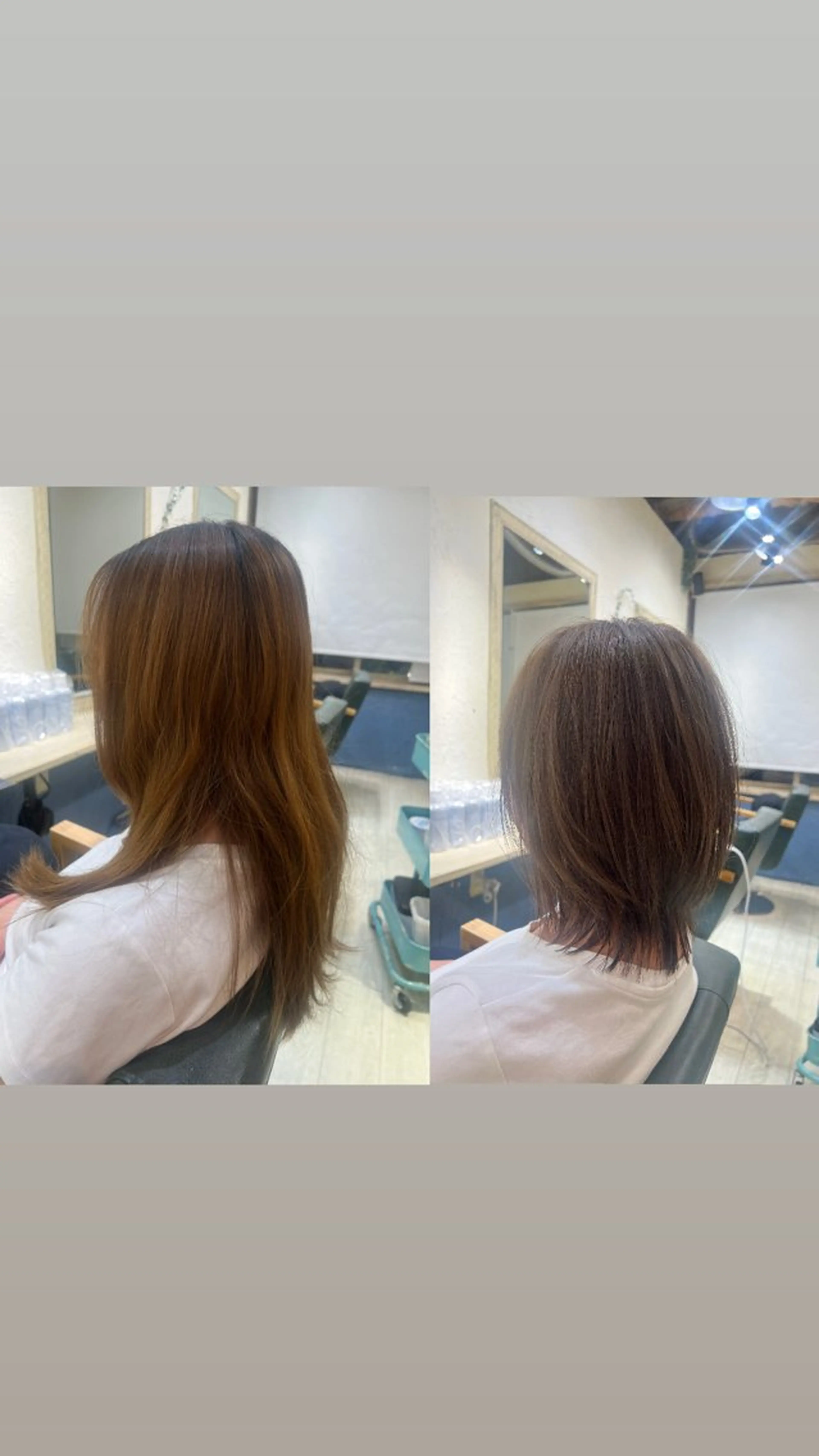 ミディアム カラー ボブ ウルフカット たけかわ みずきのヘアスタイル