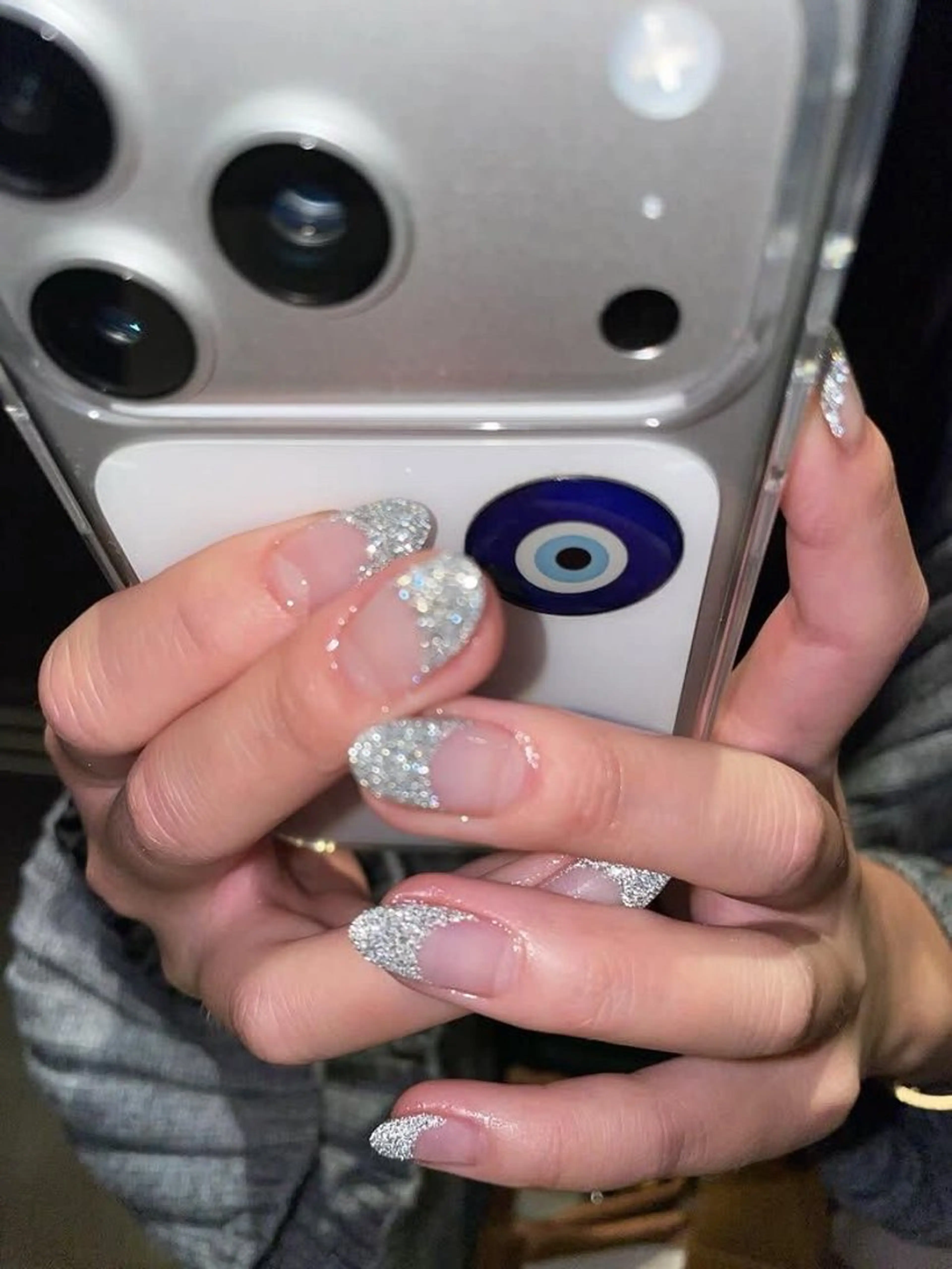 ネイル グラデーション ラメ(グリッター) マグネットネイル ミラーネイル ニュアンスネイル ハンドネイル Lumi de nailsのネイルデザイン