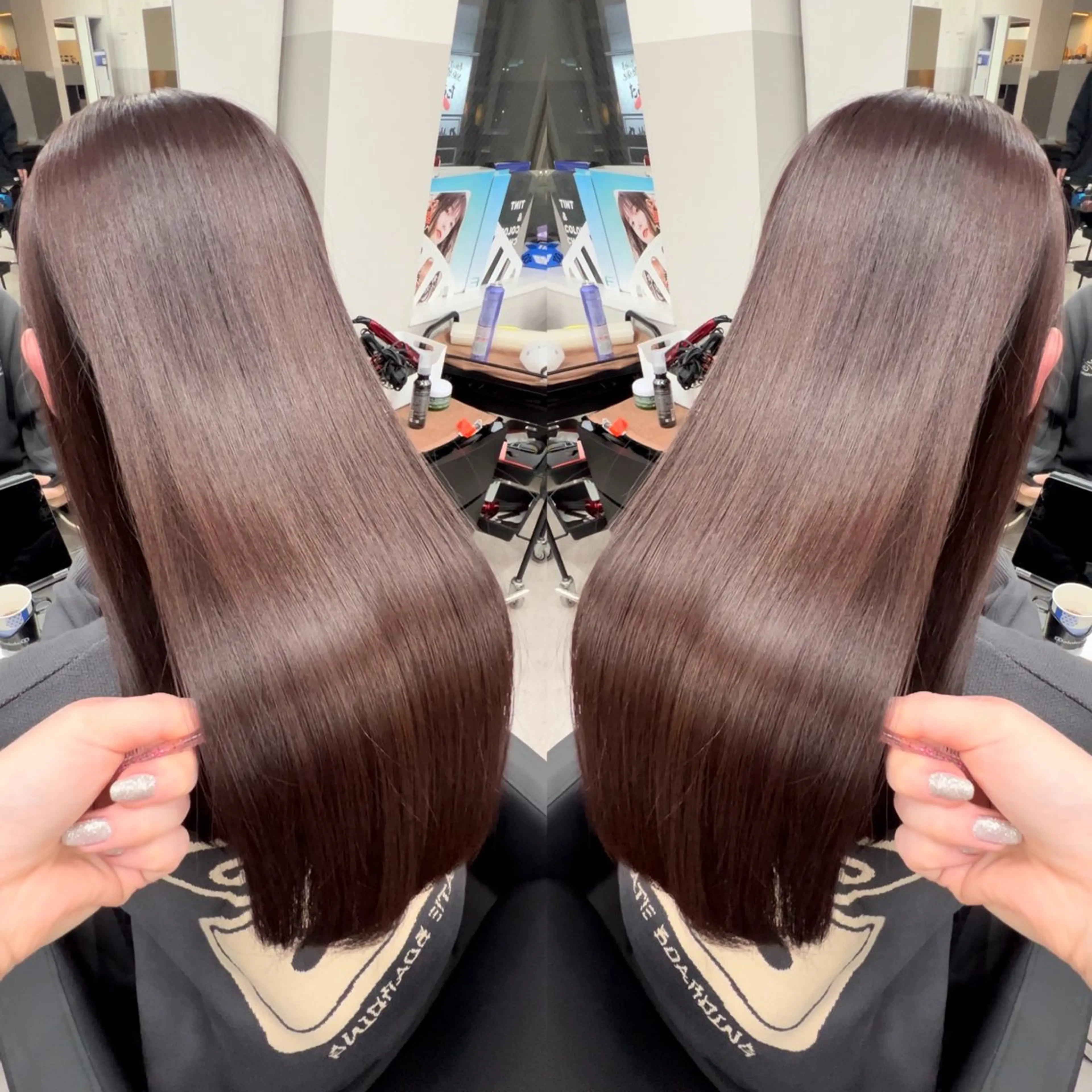 ロング ヘアカラー トリートメント 🌈韓国ヘア　🌈 銀座　KANAのヘアスタイル