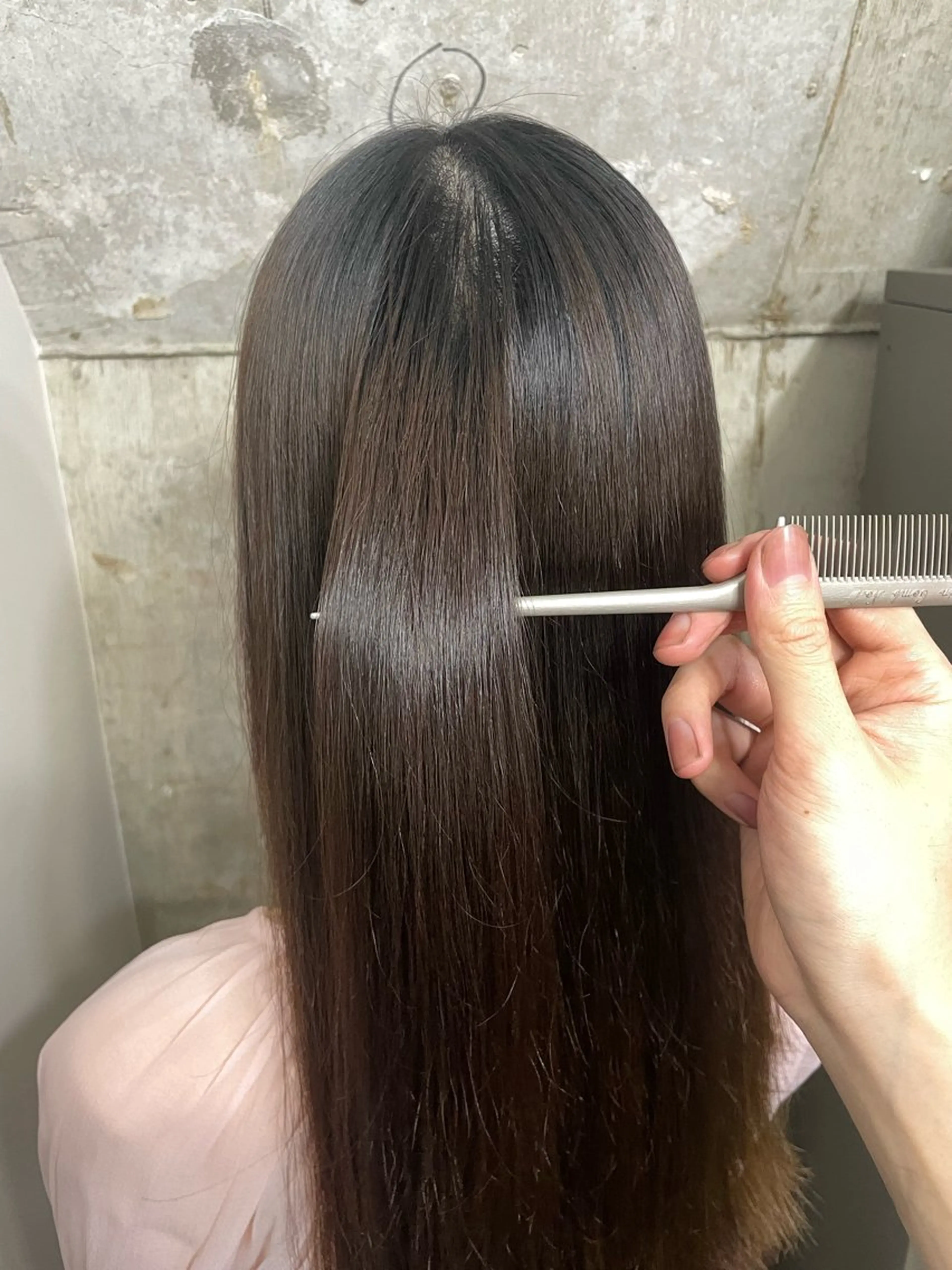 ロング ハイライト 縮毛矯正 縮毛矯正 ブレンバイドット所属・ニュアンスカラー/ 🫧レミ(坊主)のヘアスタイル