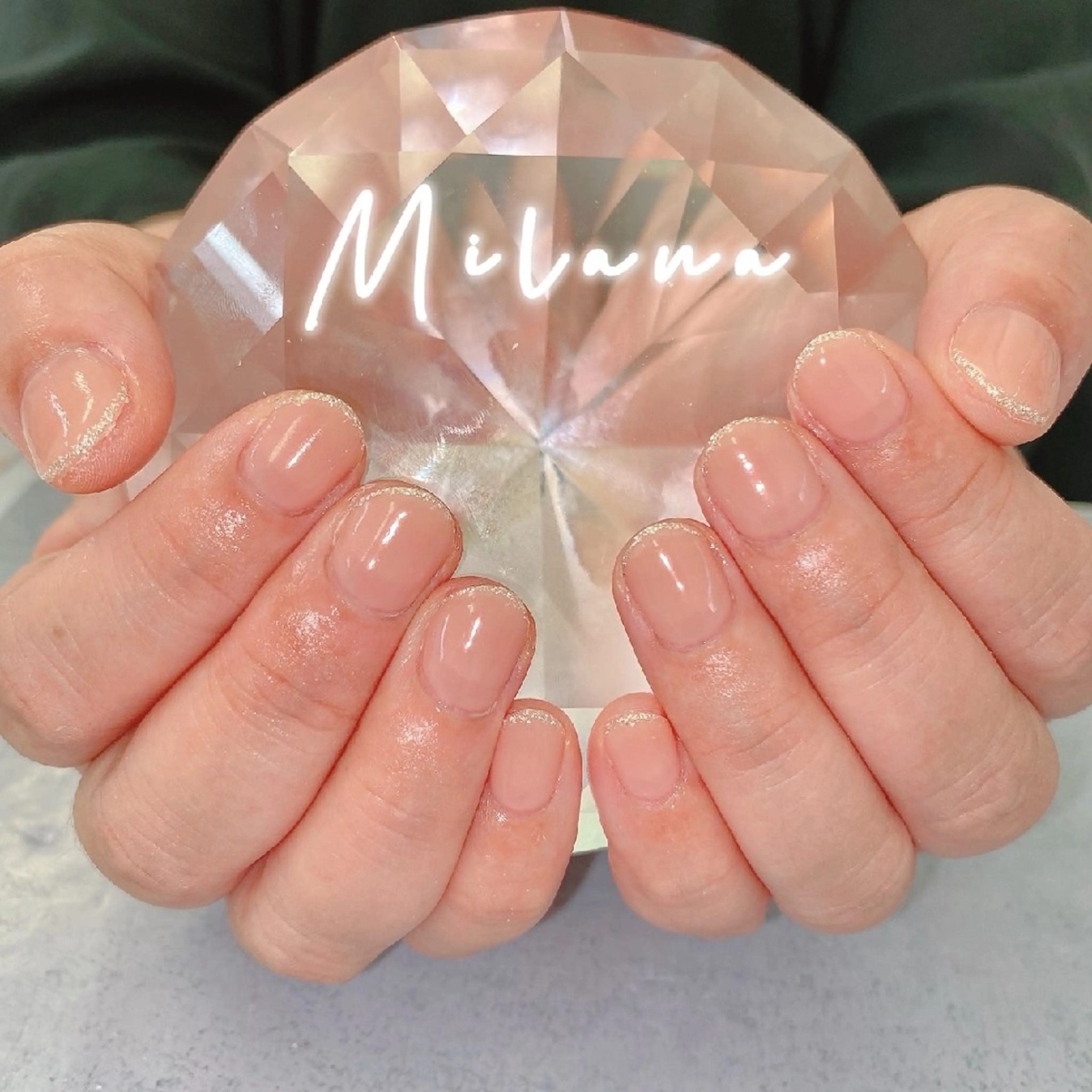 ネイル ラメ(グリッター) ワンカラーネイル ハンドネイル Milana 川瀬のネイルデザイン