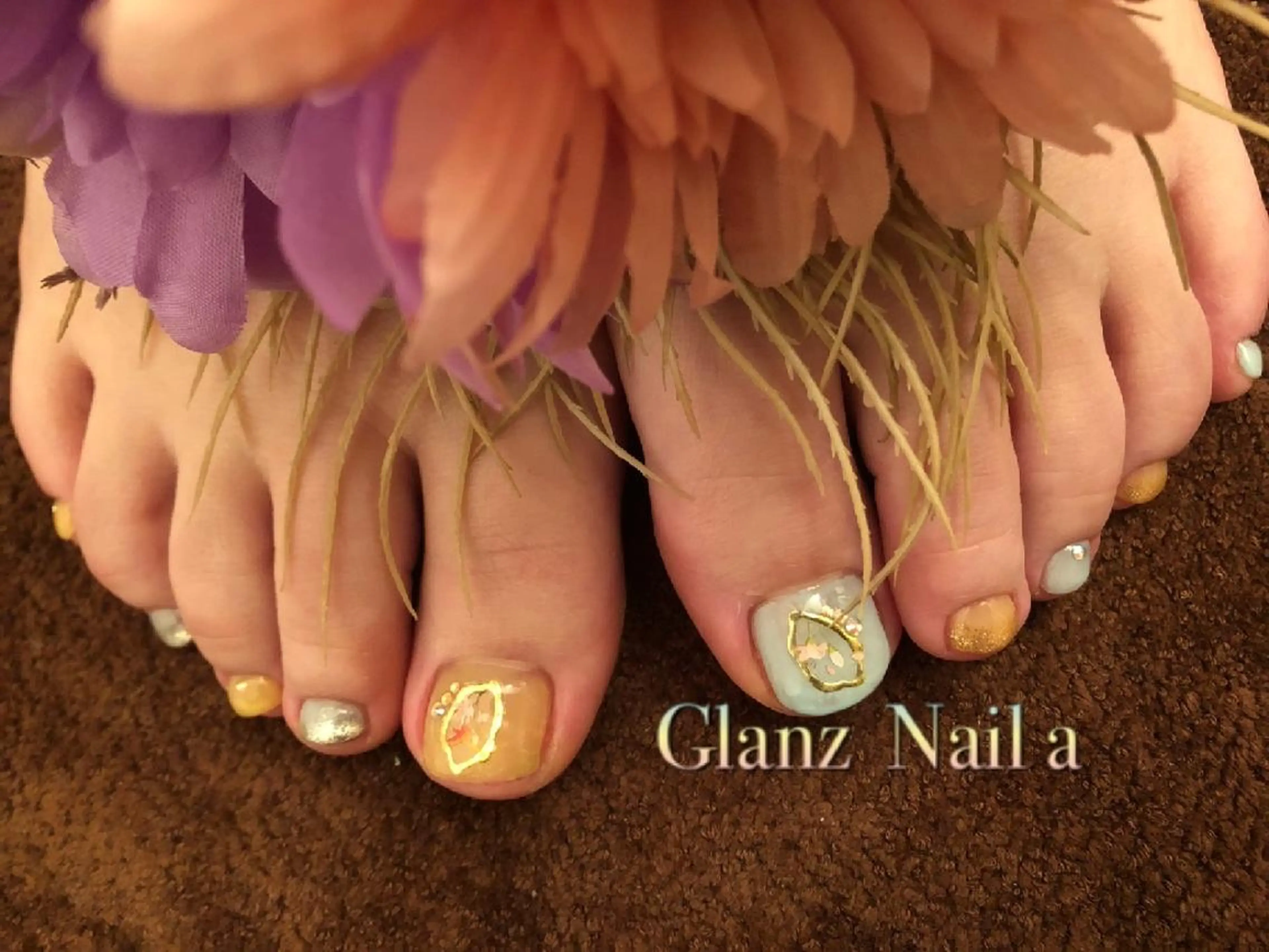 ネイル フットネイル Glanz  Nail aのネイルデザイン