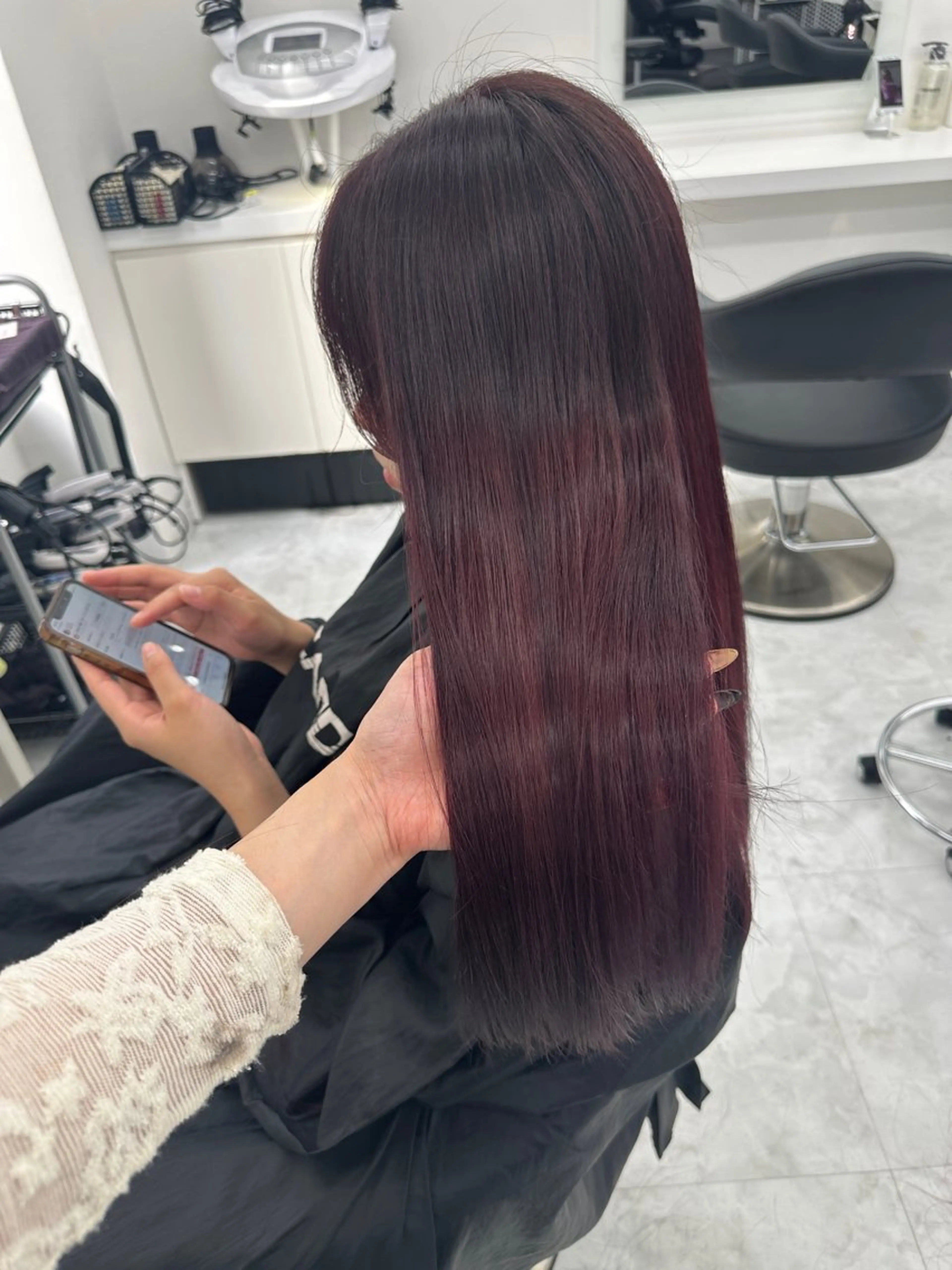 ロング カラー パーマ ヘアアレンジ メンズ キッズ ♥️韓国ヘア レイヤー♥️ゆりのヘアスタイル