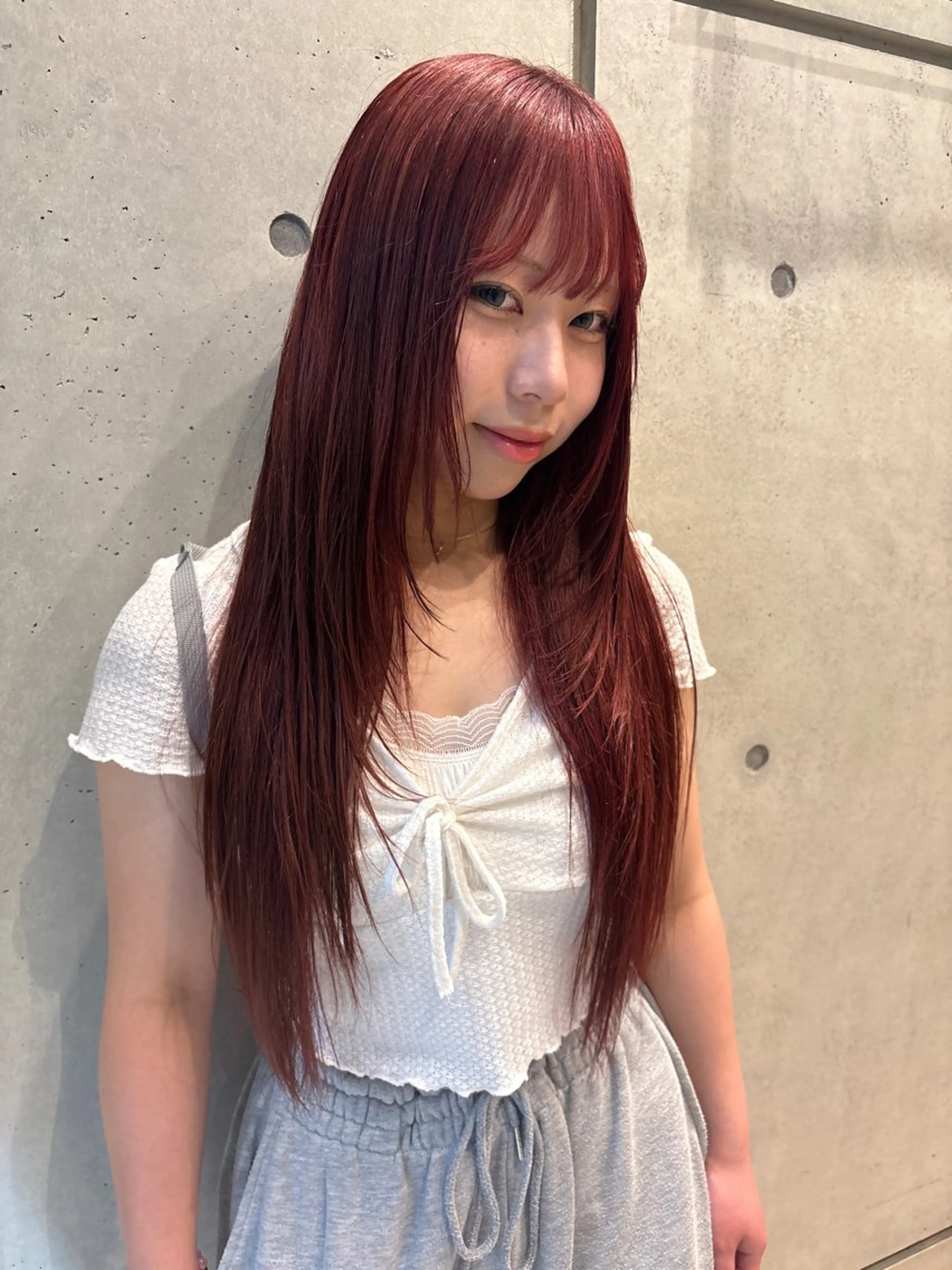 カラー abe yuikaのヘアスタイル