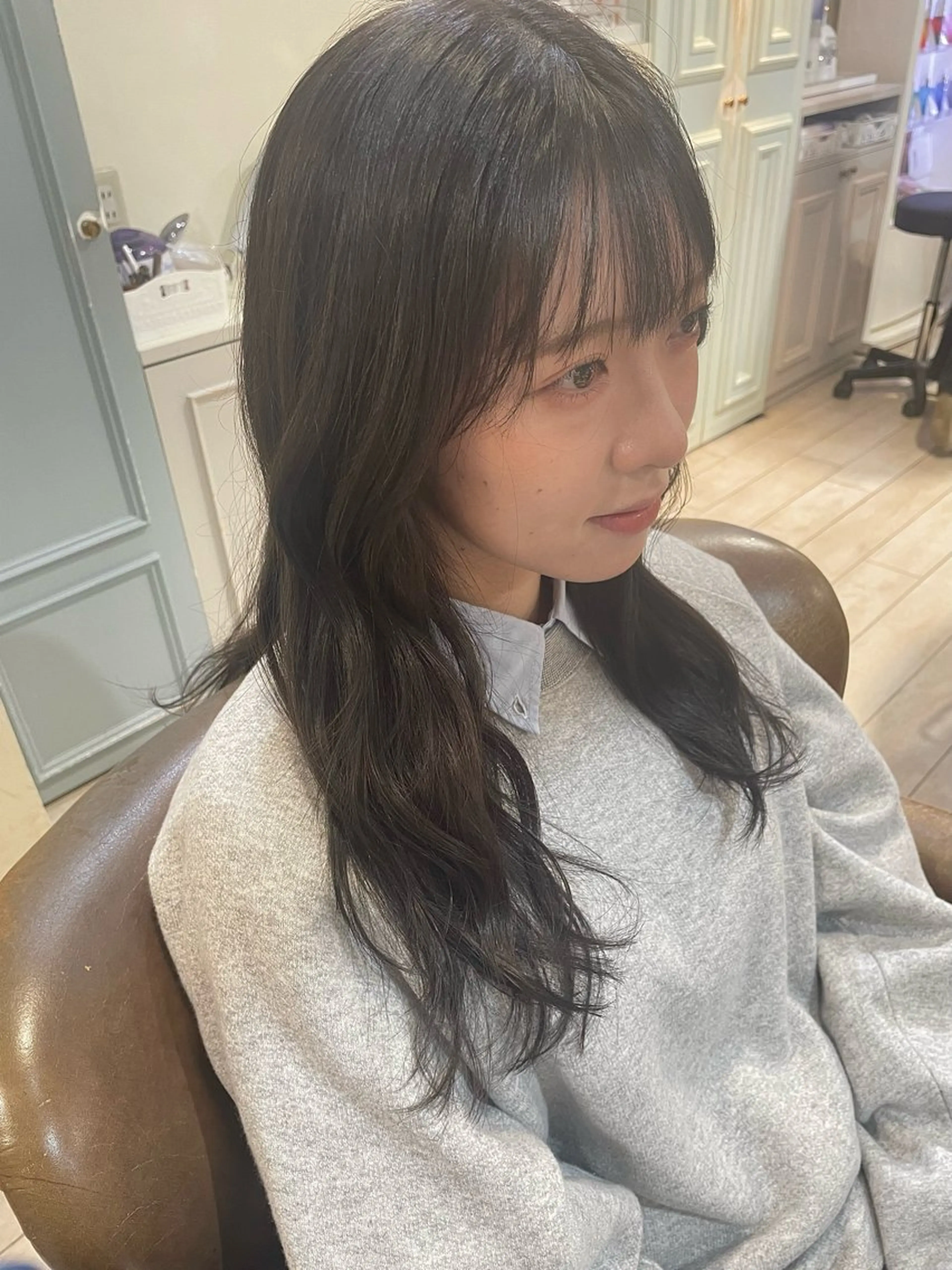 ロング カラー 加藤 未夢のヘアスタイル