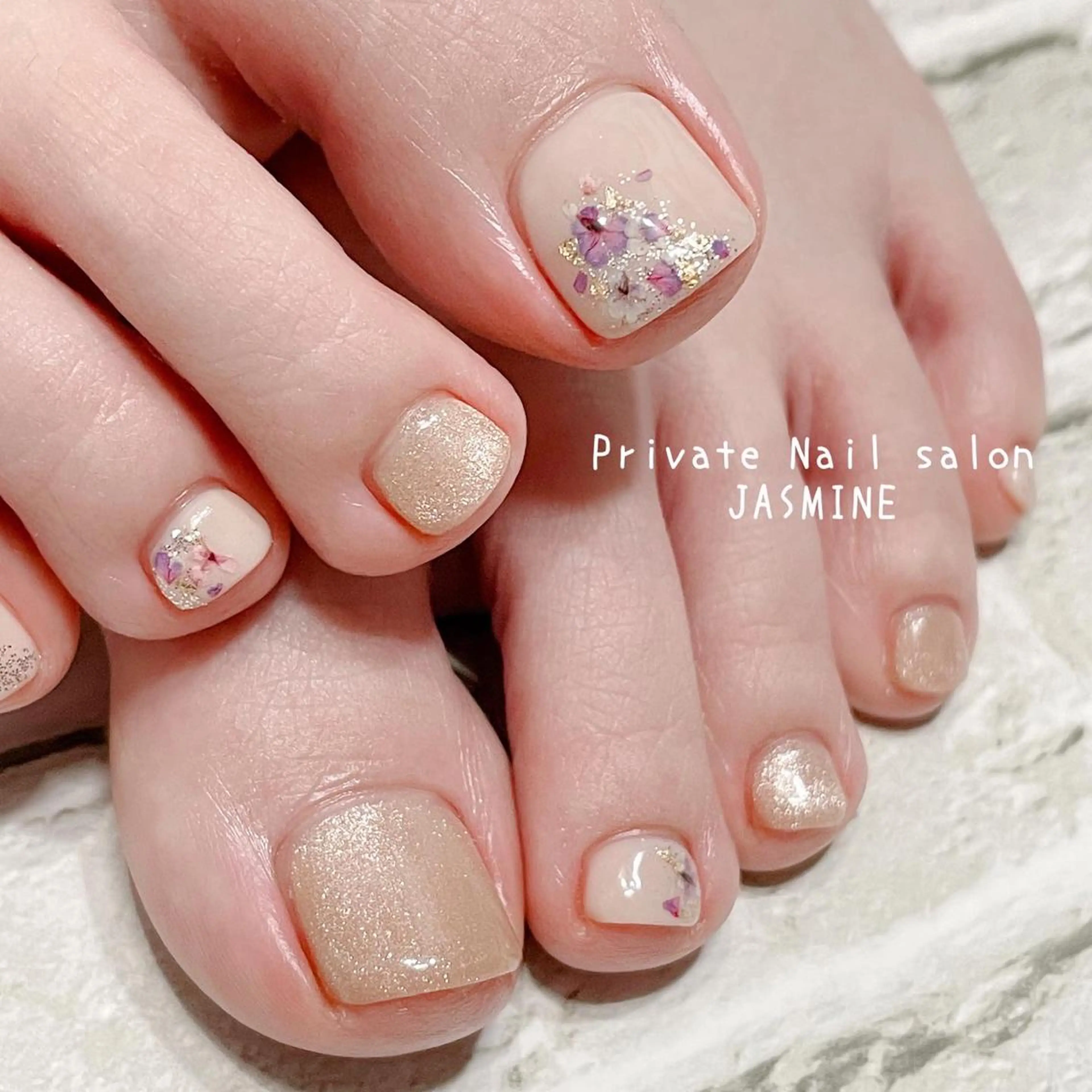 ネイル フラワーネイル フットネイル マグネットネイル Nail salon JASMINEのネイルデザイン