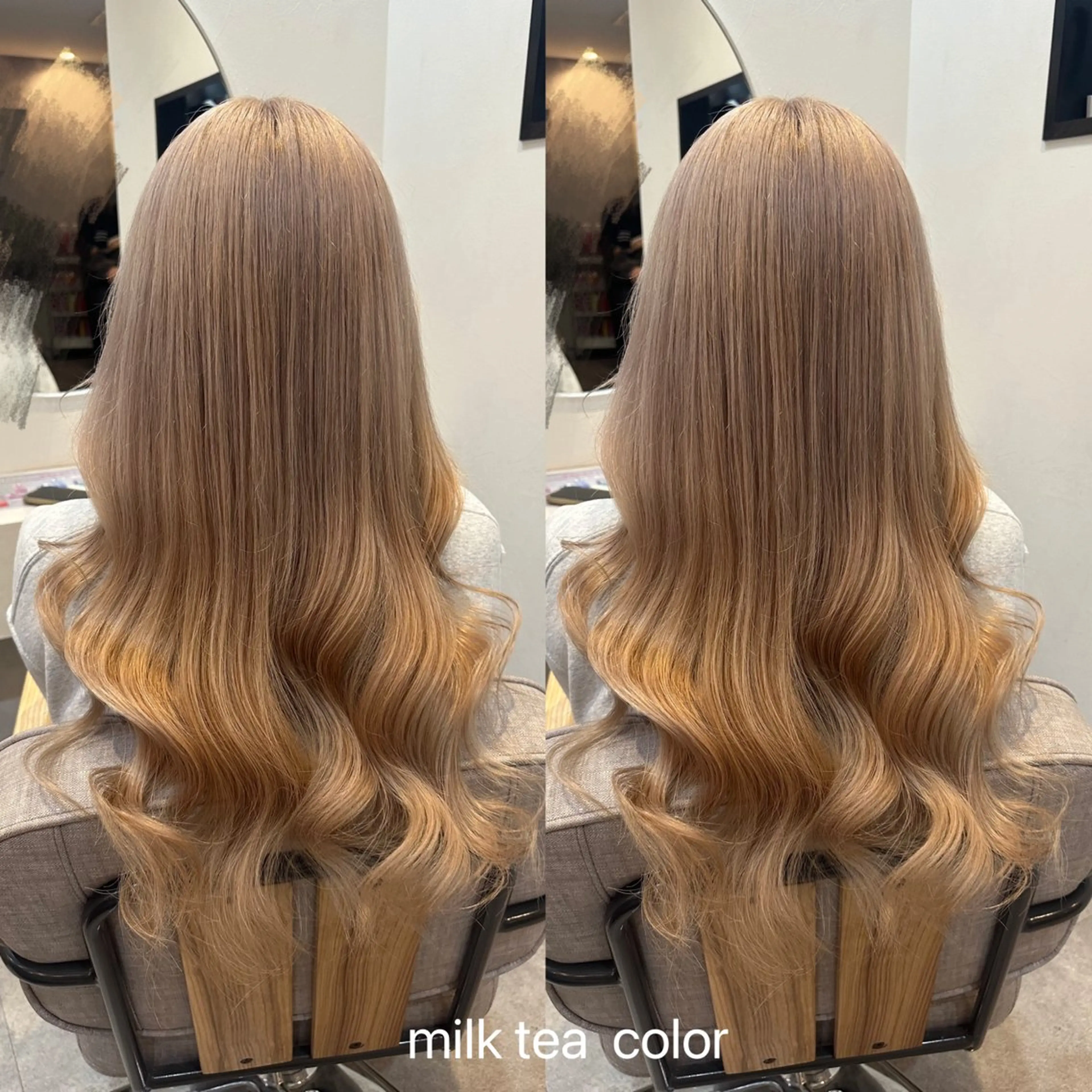 ロング ヘアカラー トリートメント lovis🧸ゆうあ 🧸/透明感カラーのヘアスタイル