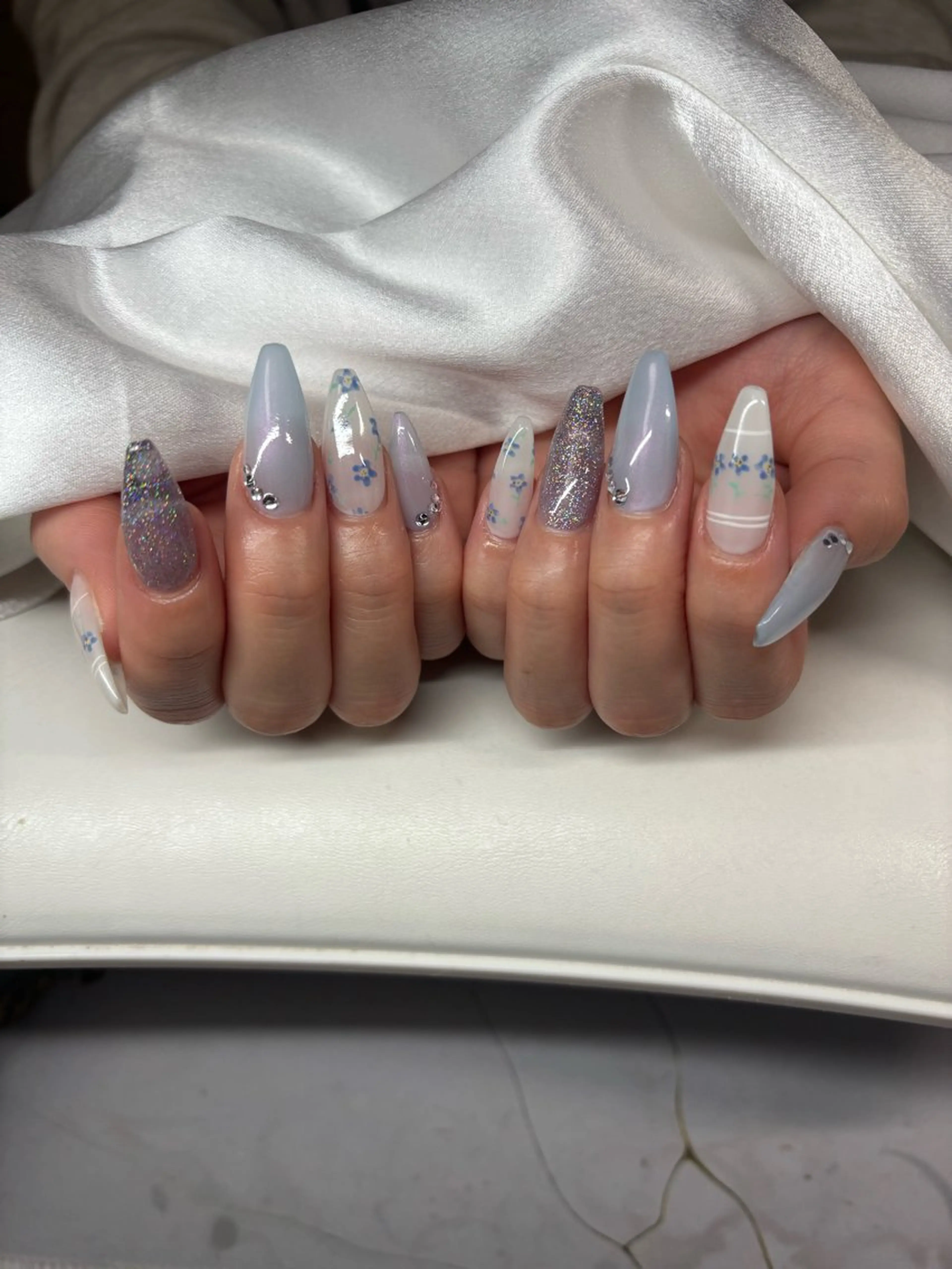 ネイル アートネイル 長さ出し 門真市ネイルサロン♡ KUMI.HANAのネイルデザイン