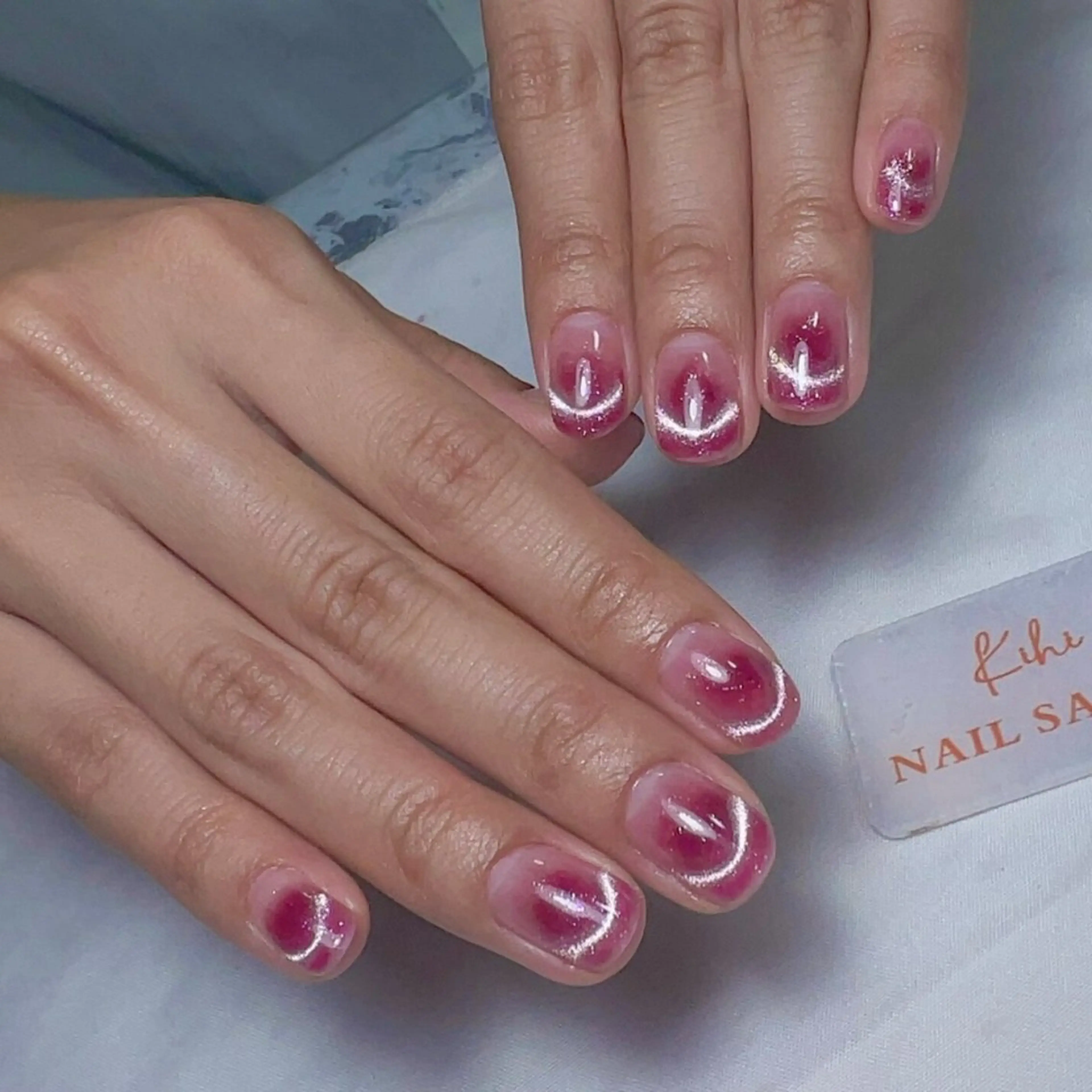 ネイル アートネイル フレンチネイル ジェルネイル グラデーション 韓国ネイル ハンドネイル 久保田 マリコのネイルデザイン