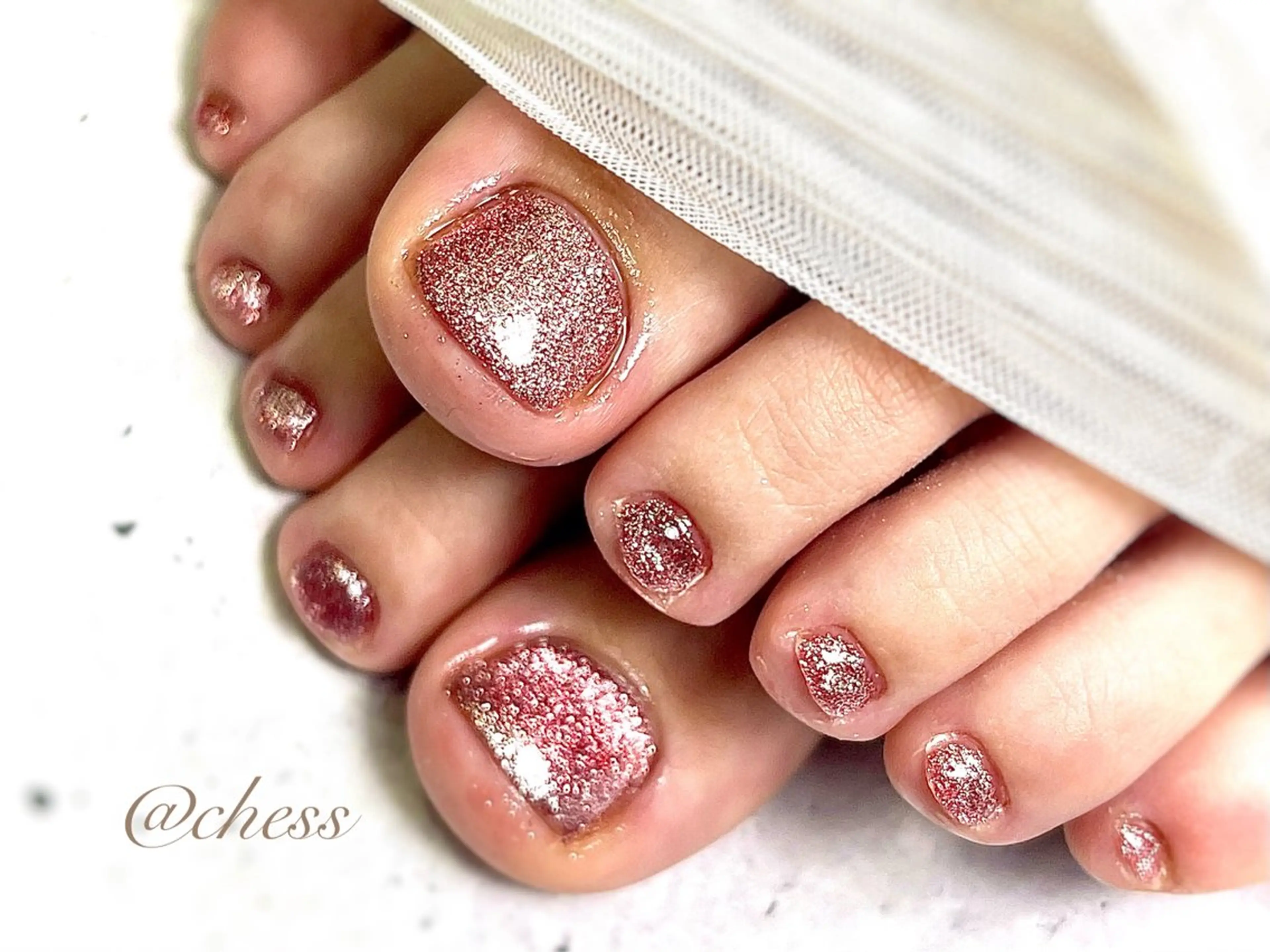 ネイル フラッシュネイル フラッシュマグ フットネイル nail salon chess こでらのネイルデザイン