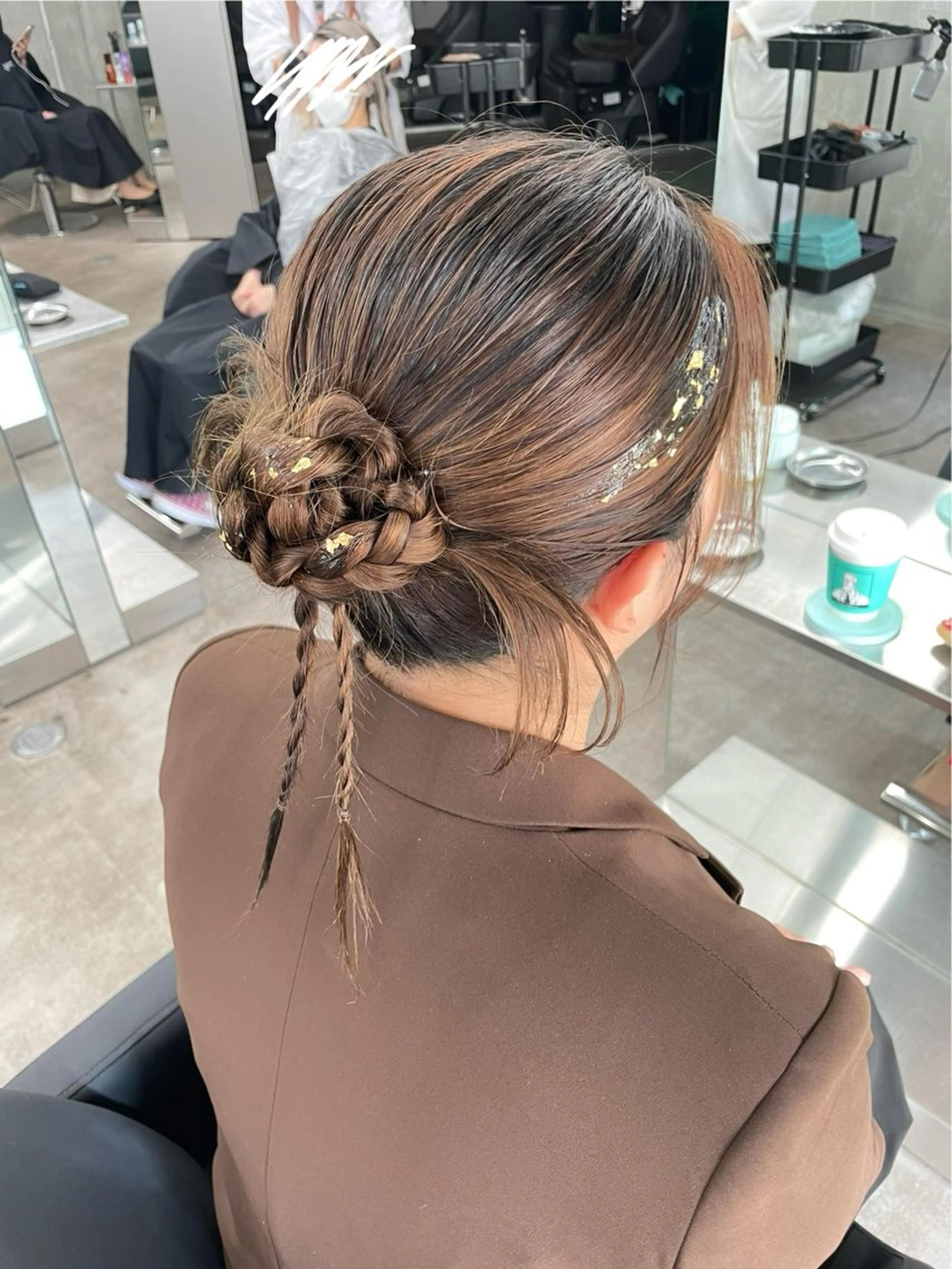 ヘアアレンジ ヘアセット 速水 ゆきののヘアスタイル
