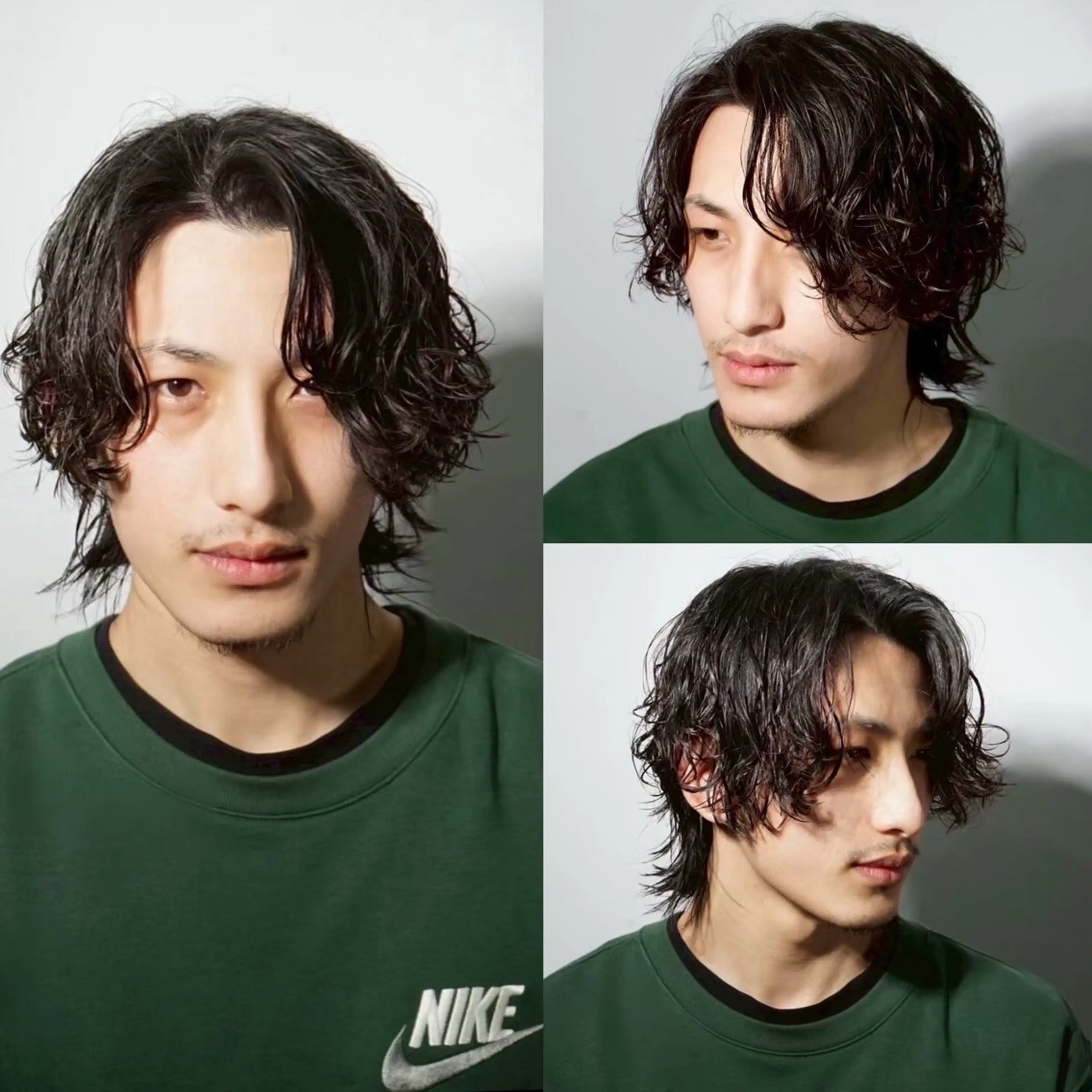 ミディアム プレ銀 女性スタッフのヘアスタイル
