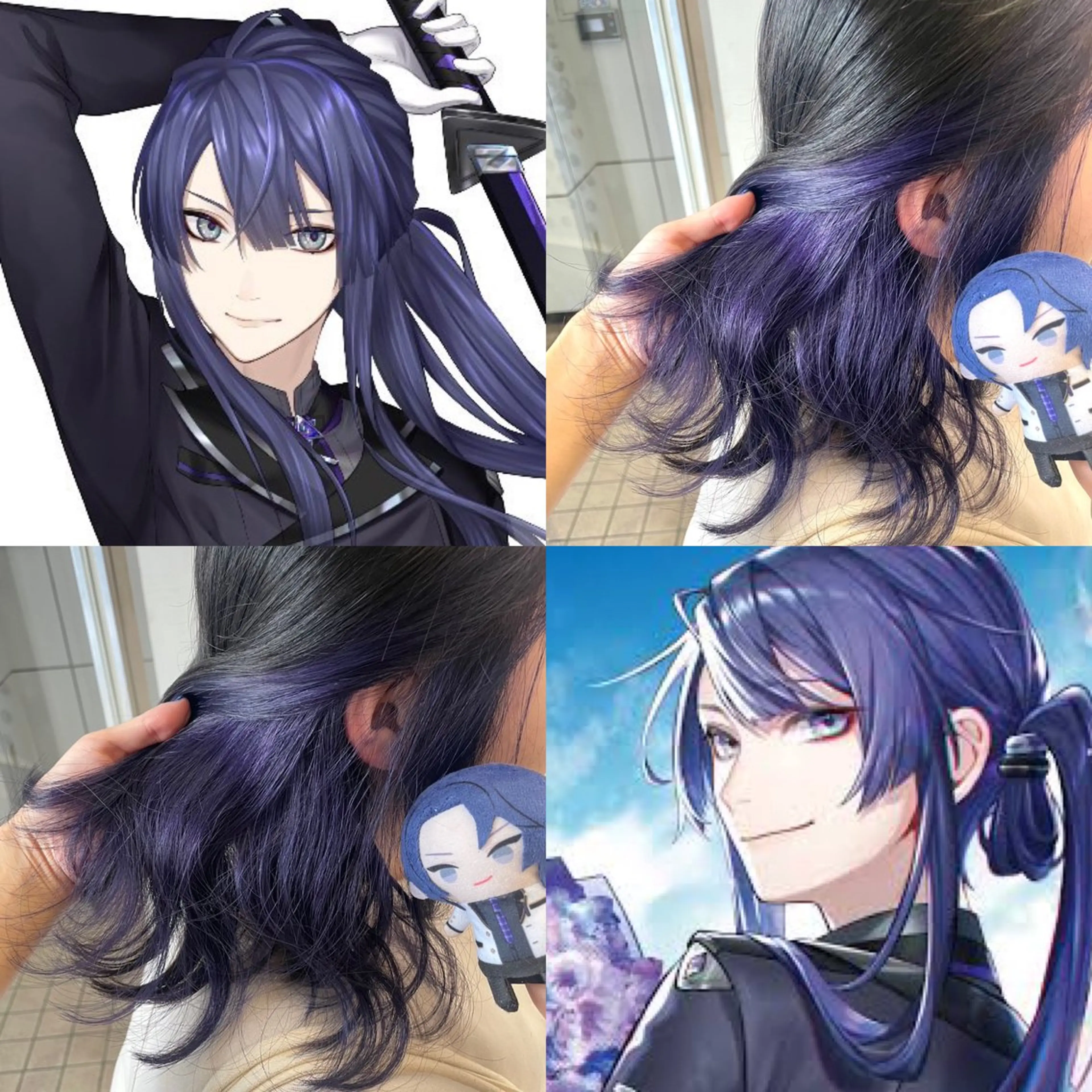 ミディアム カラー インナーカラー 推し ブリーチ  髪質改善のヘアスタイル