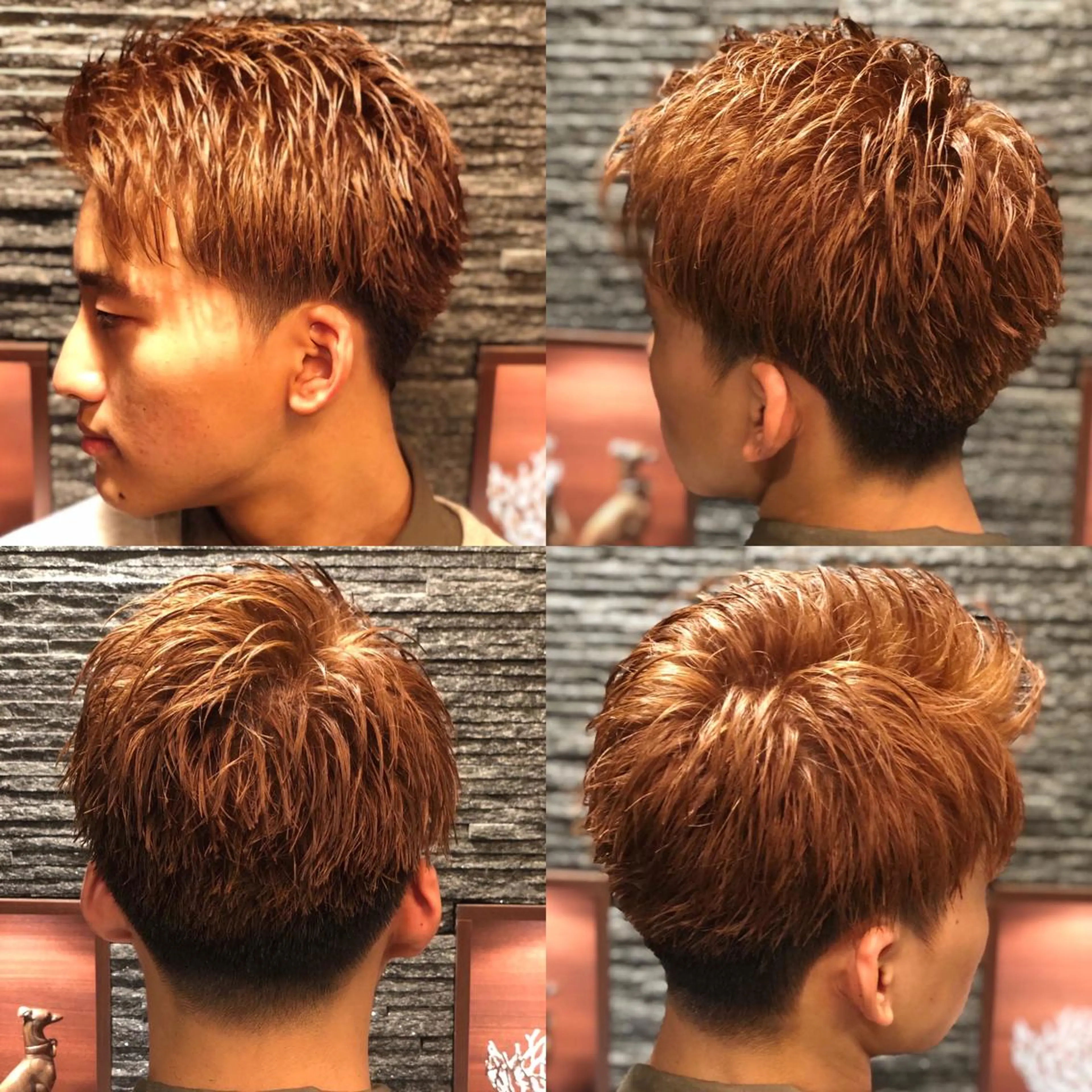 ミディアム カラー ヘアアレンジ メンズ 萩原 勇樹のヘアスタイル