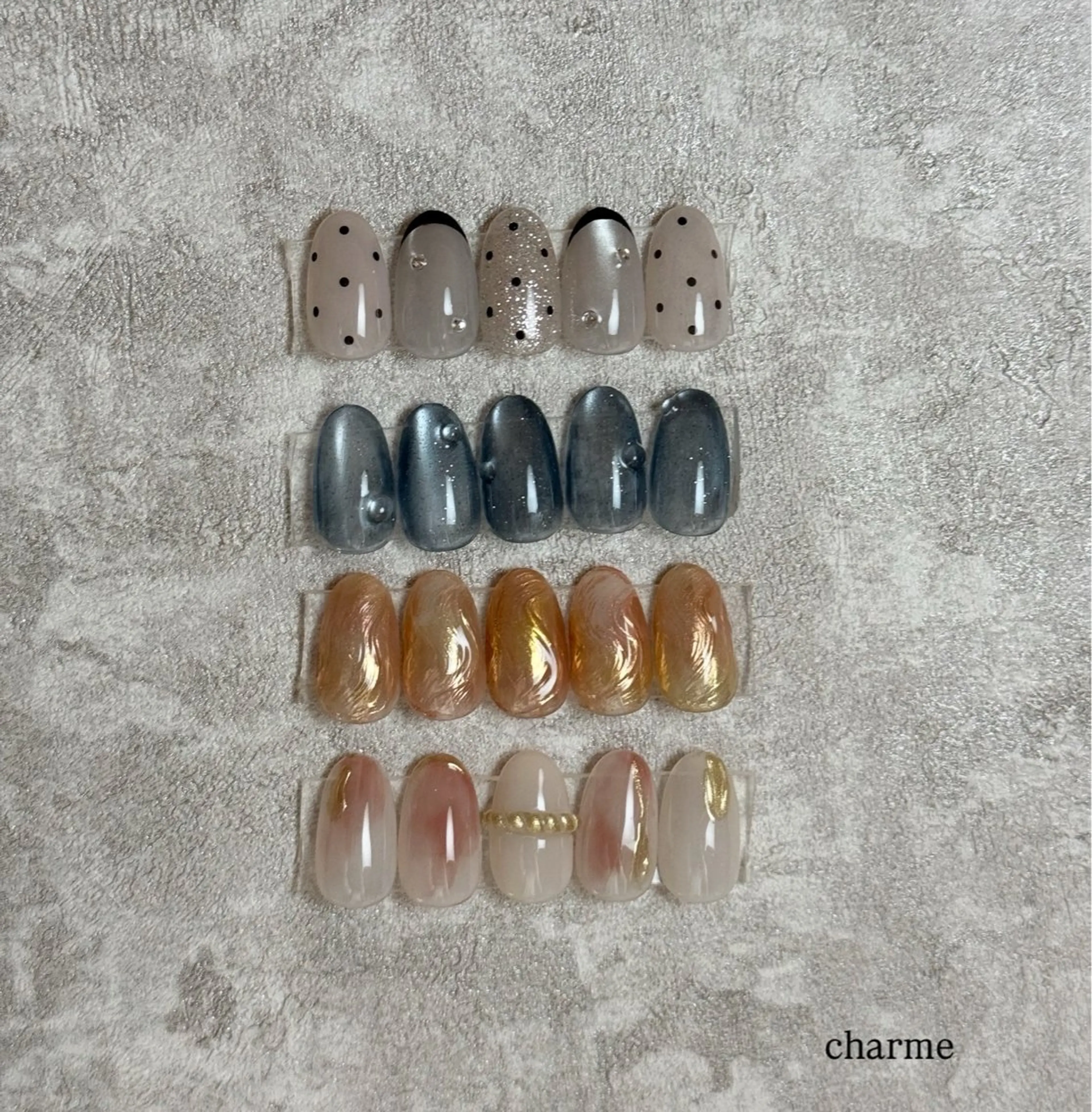 ネイル ハンドネイル フットネイル nailsalon charmeのネイルデザイン