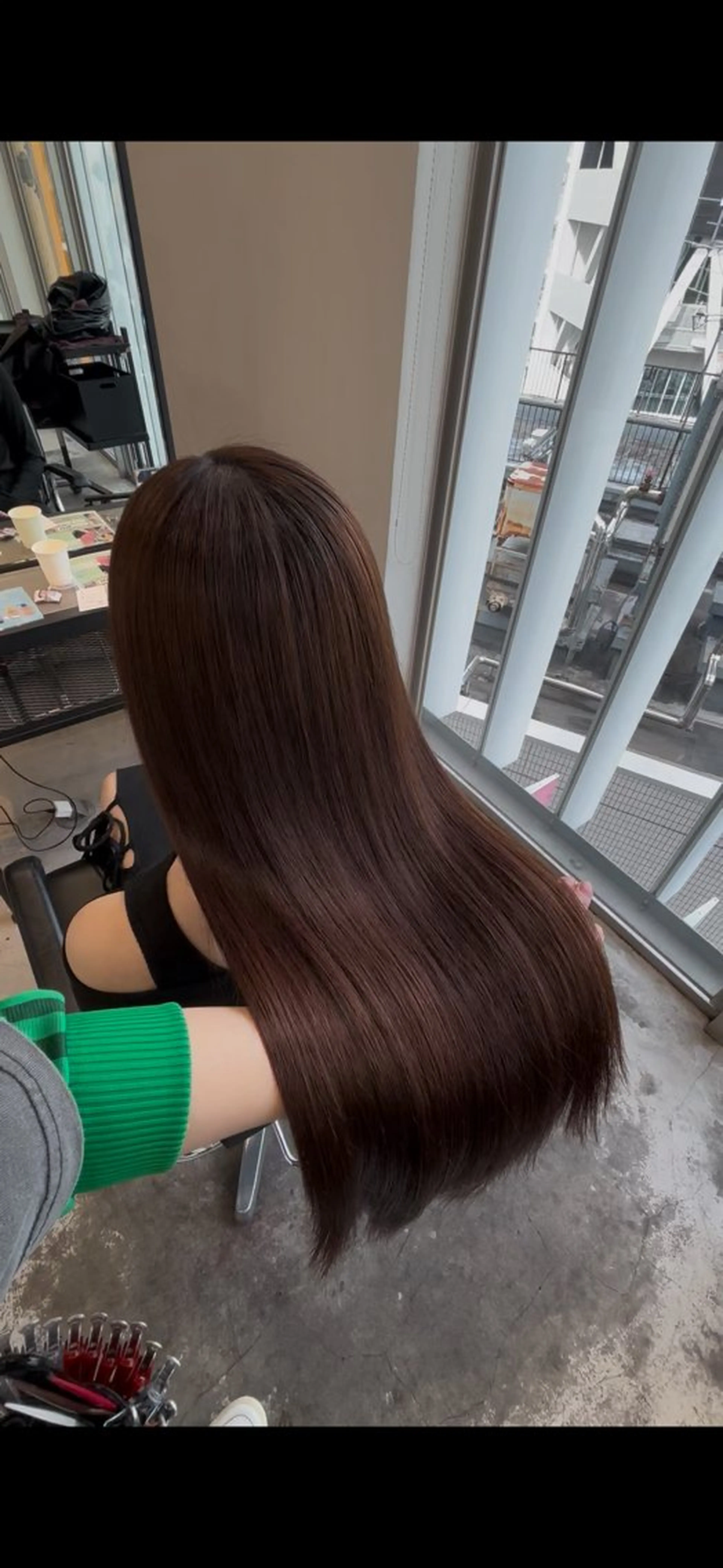 ロング カラー 縮毛矯正 トリートメント ダメージレス艶髪 🦋MISAKI🦋のヘアスタイル