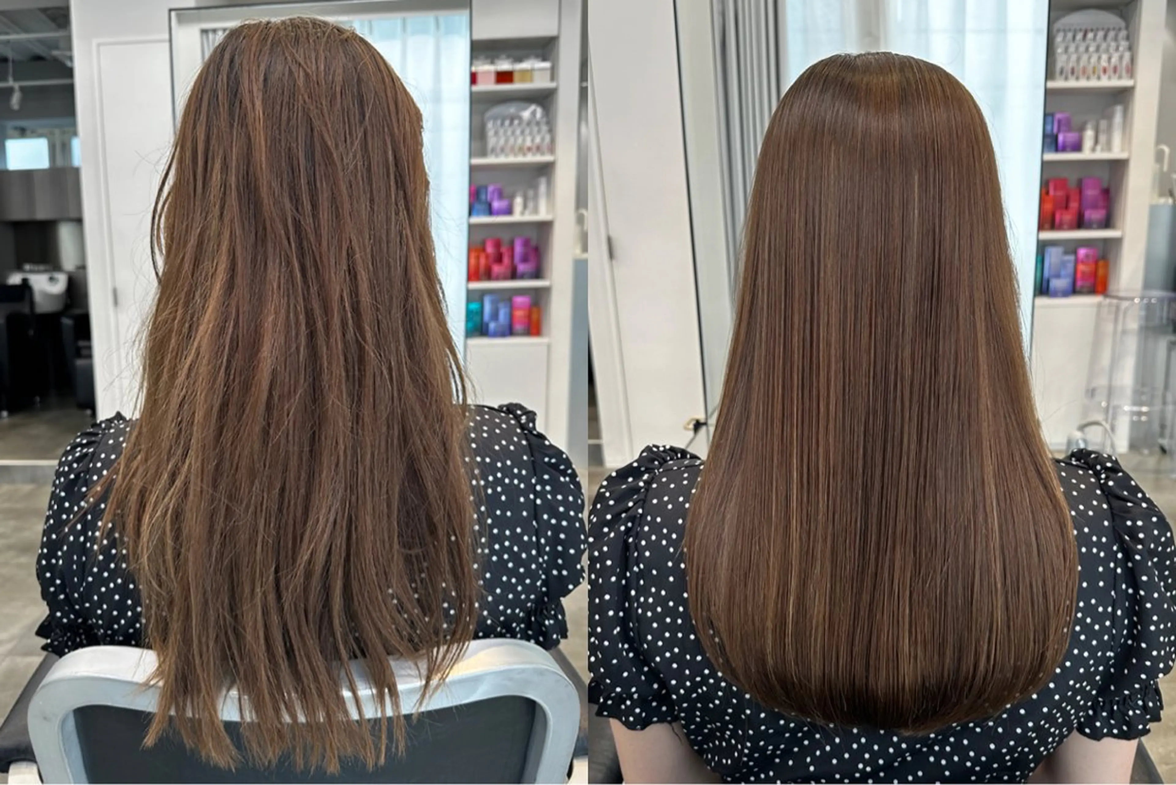 【とにかく癖が気になる方】プラチナ縮毛矯正+カット（トリートメント込）の写真