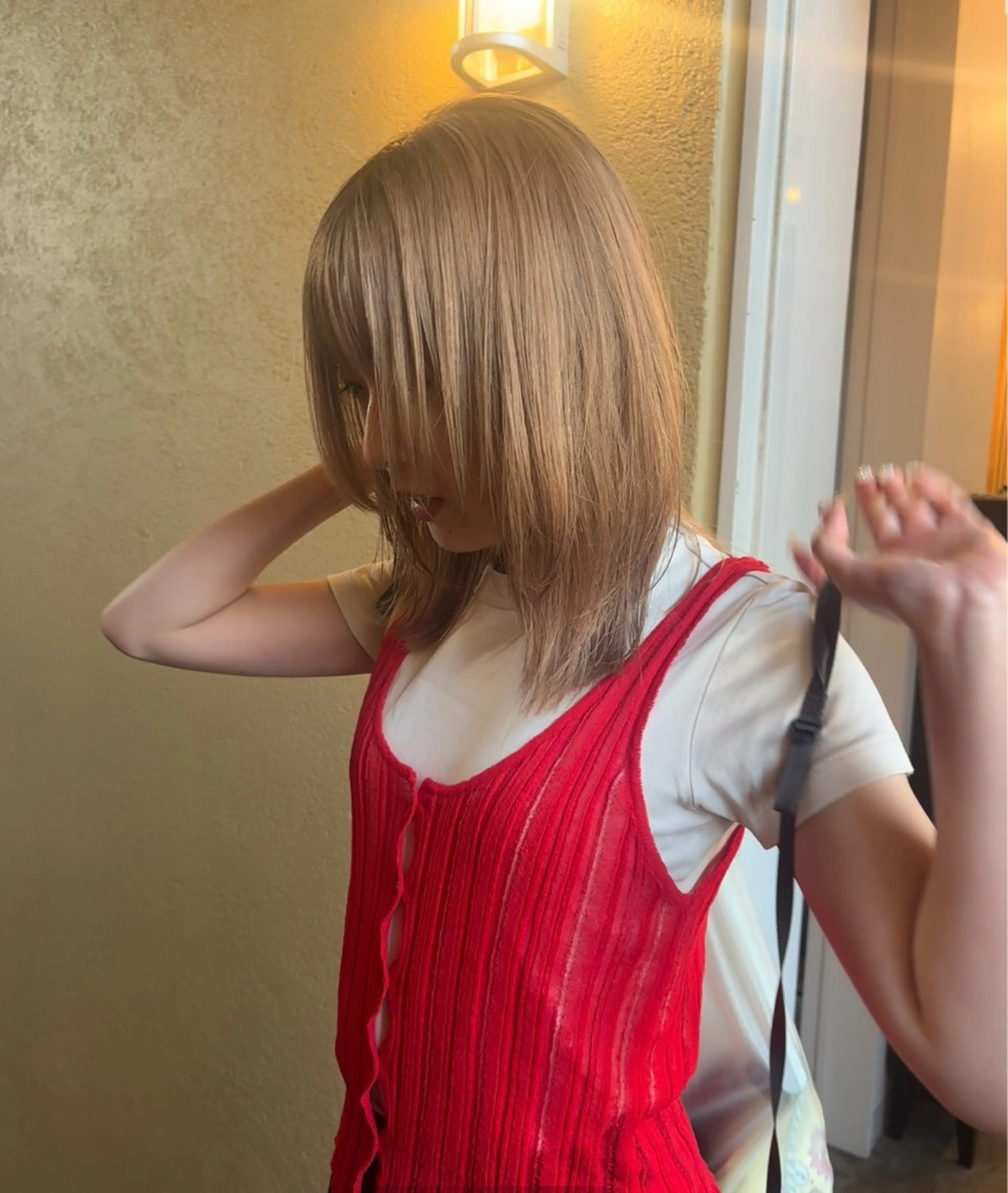 ミディアム カラー ベージュカラー 透明感カラー レイヤーカット カット ヘアカラー トリートメント 🪐ナチュラルモード ヘア🪐honokaのヘアスタイル