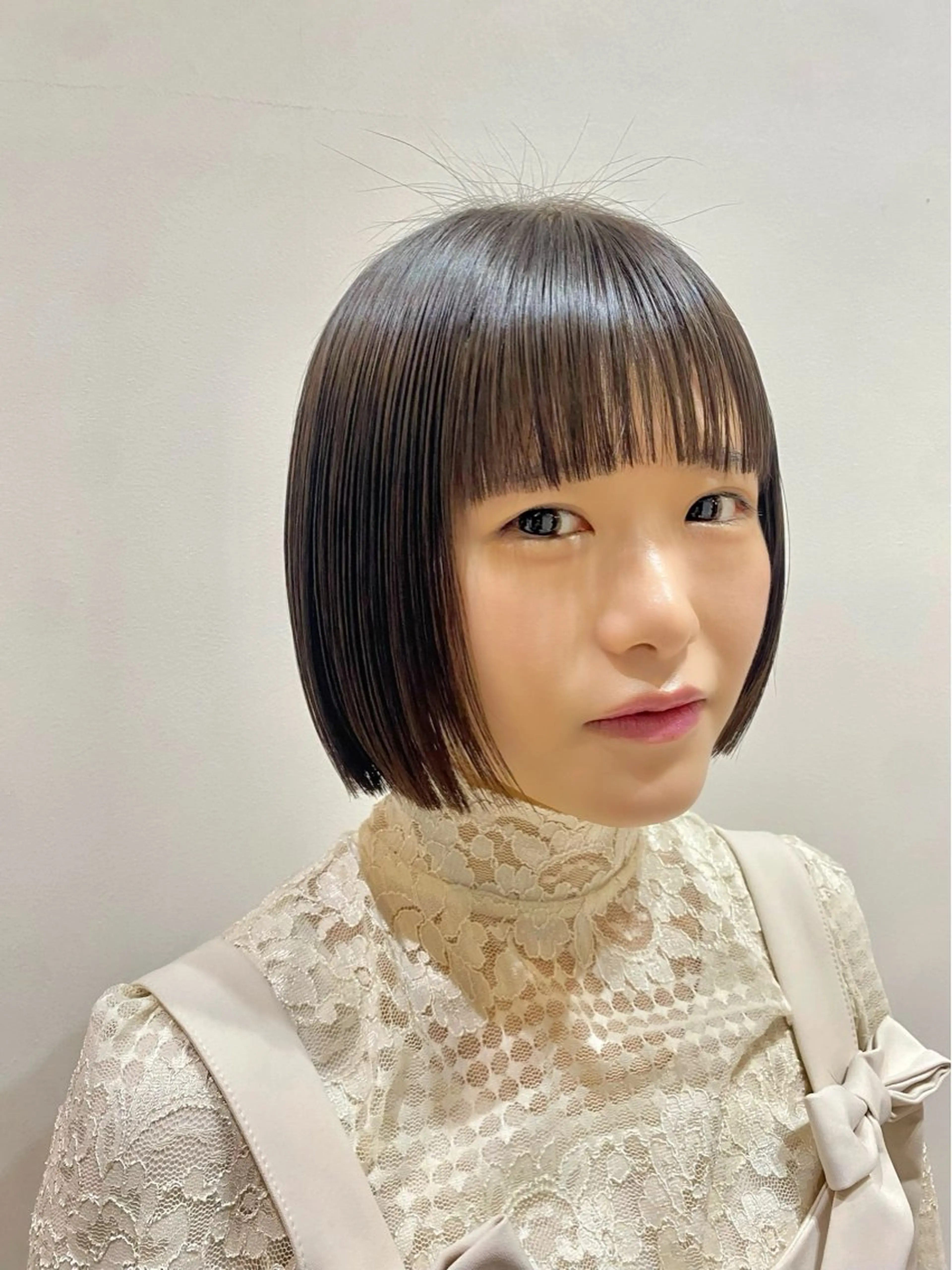 ✨前髪縮毛矯正（顔まわりも🆗）✨＋骨格補正カット＋艶カラー＋超音波ケアプロトリートメント🙎🏼‍♀️の写真