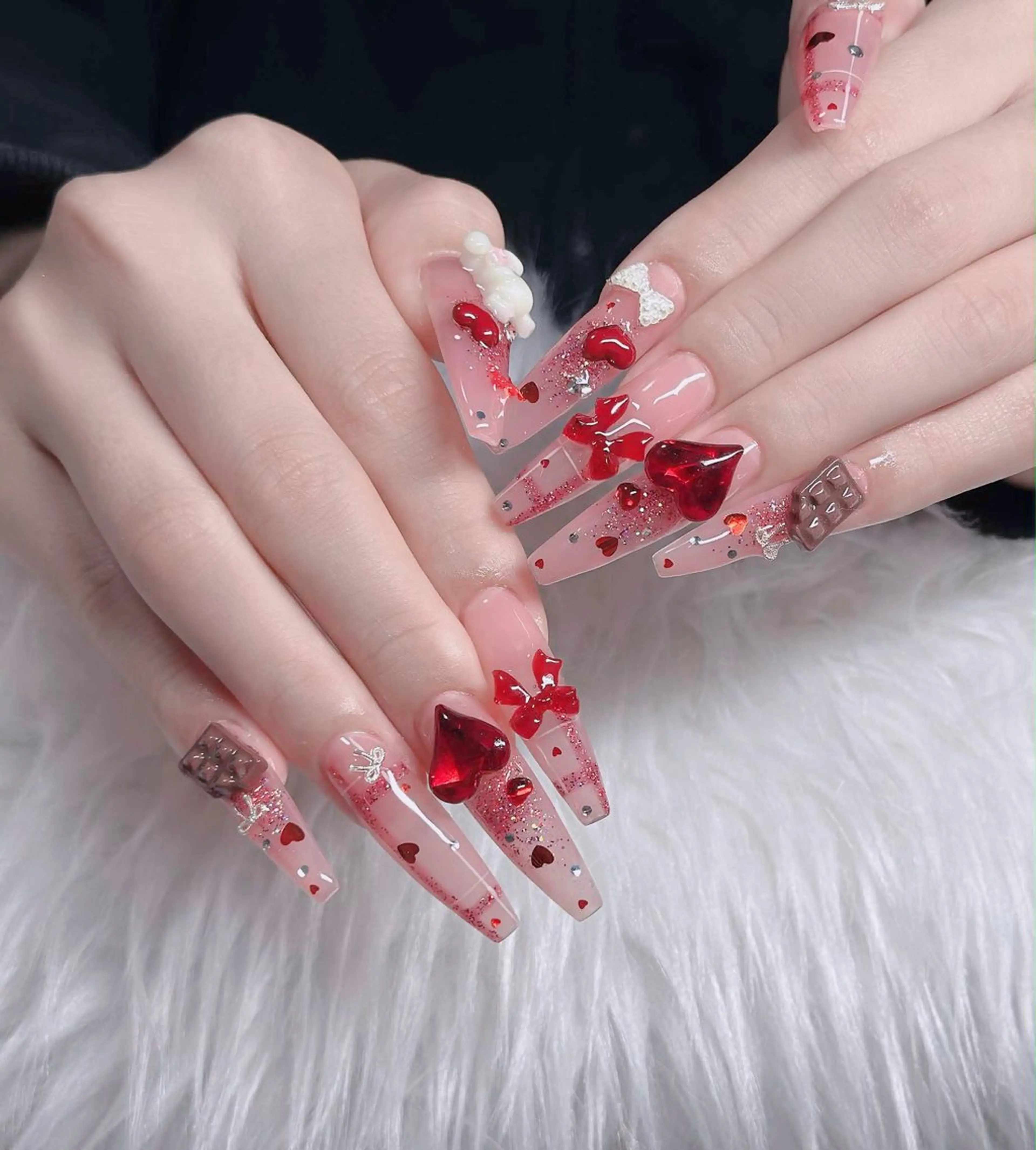 ネイル フレンチネイル ジェルネイル ハロウィン 韓国ネイル マグネットネイル ハンドネイル Hbaby nailのネイルデザイン