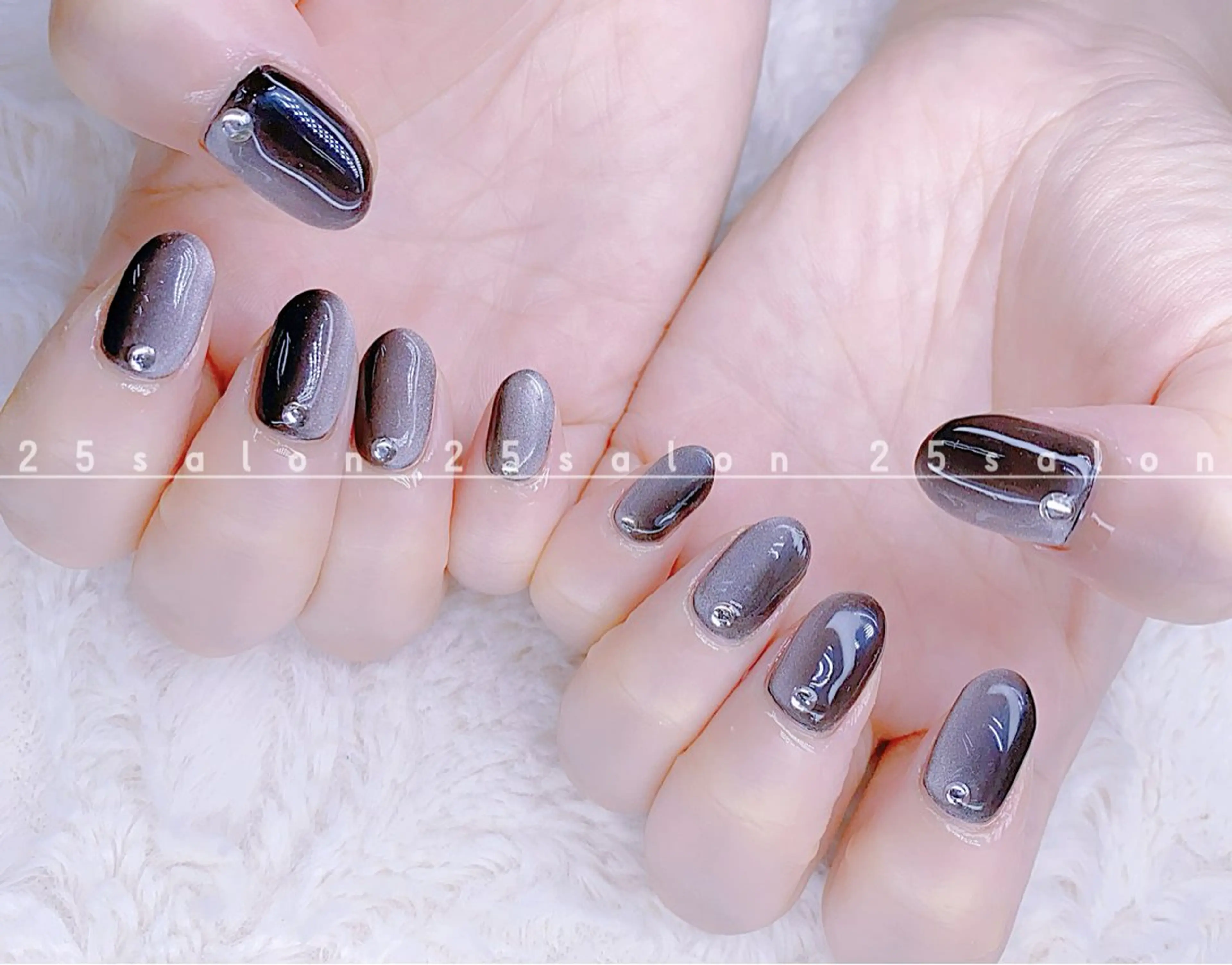 ネイル ジェルネイル 韓国ネイル ニュアンスネイル パラジェル ワンホンネイル 2 5のマツエク・マツパデザイン