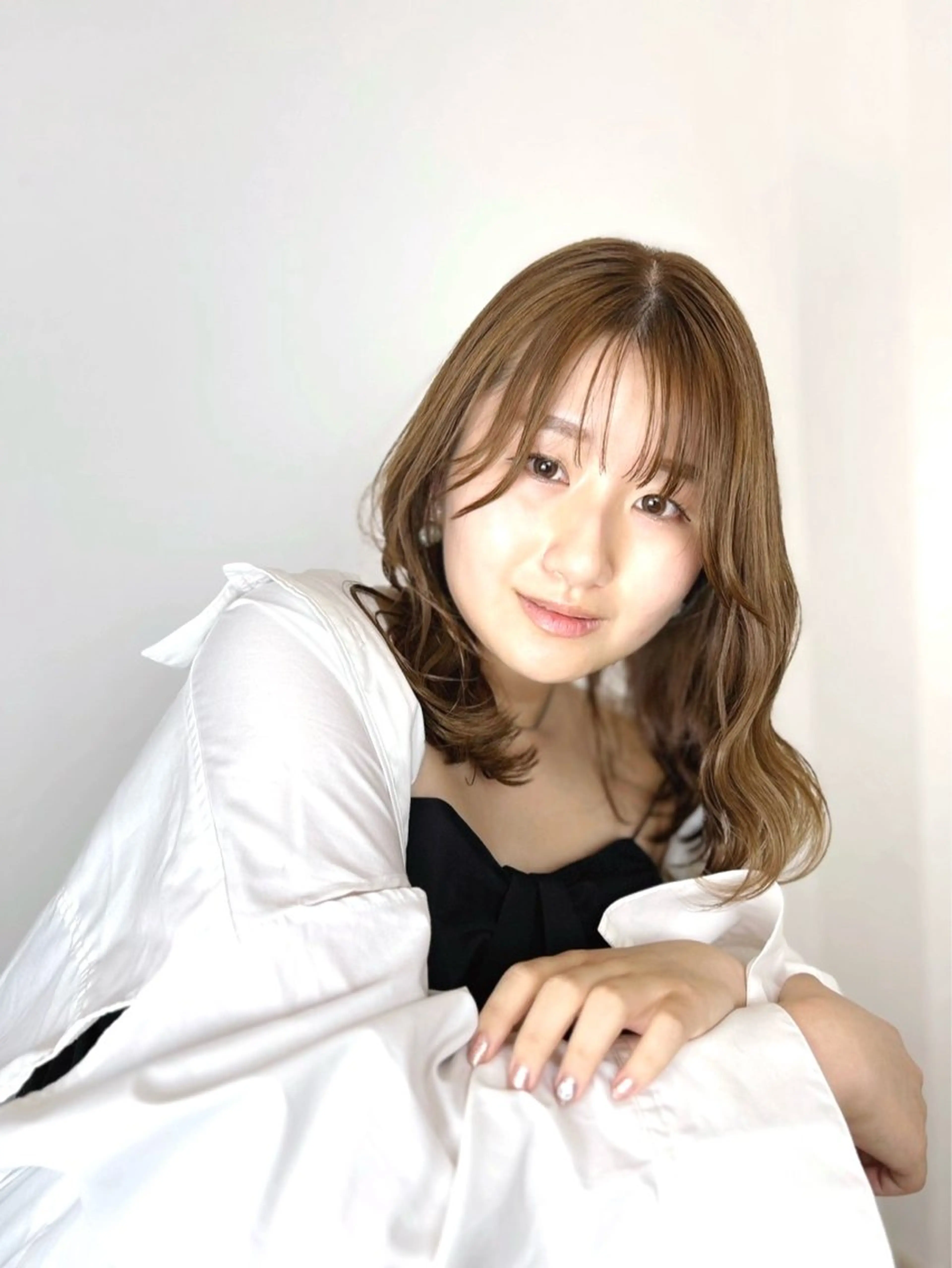 セミロング カラー 堀 大輔のヘアスタイル