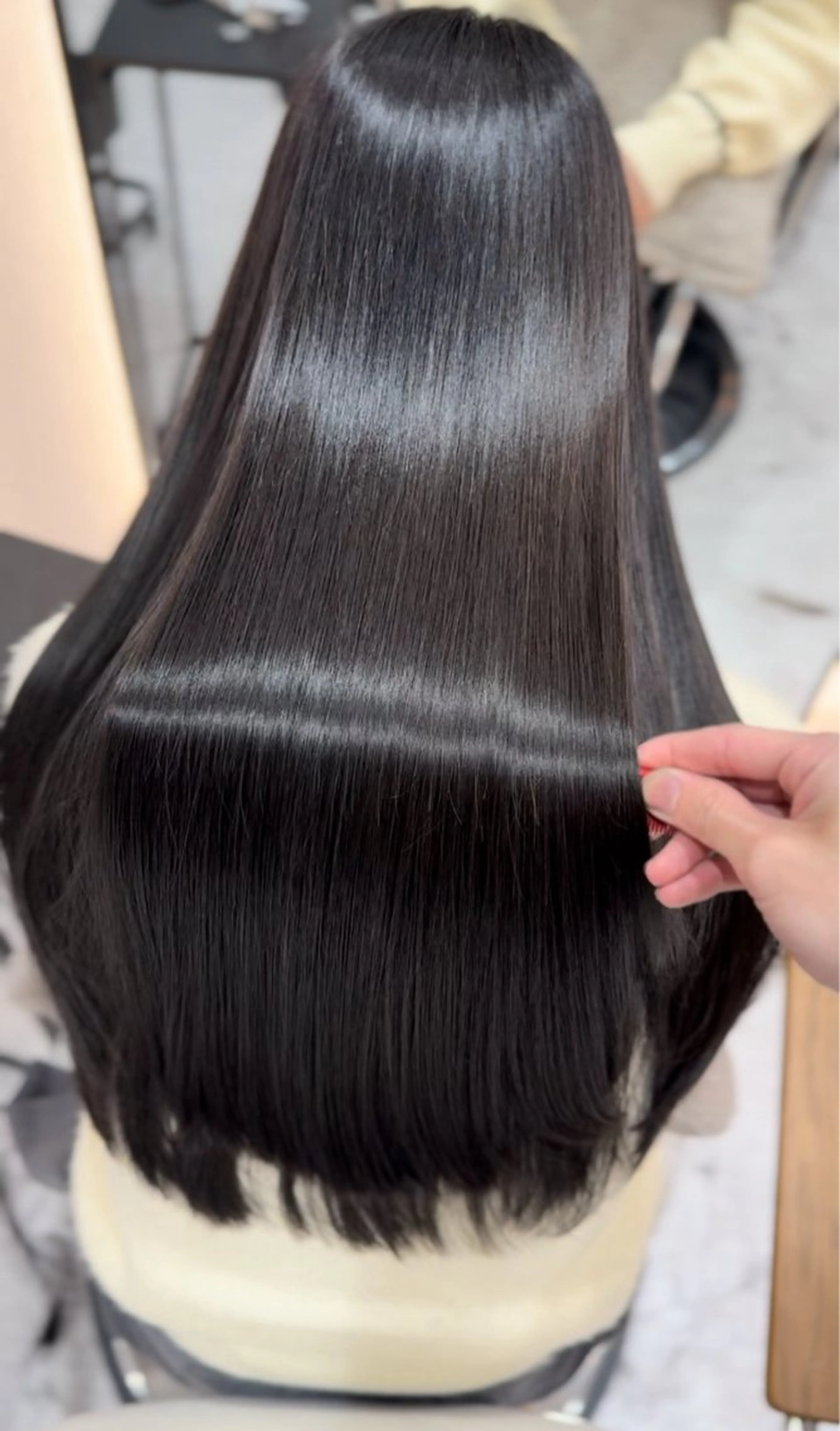 ロング ヘアカラー トリートメント 韓国ヘア🩶侑矢 艶髪透明感/福岡のヘアスタイル