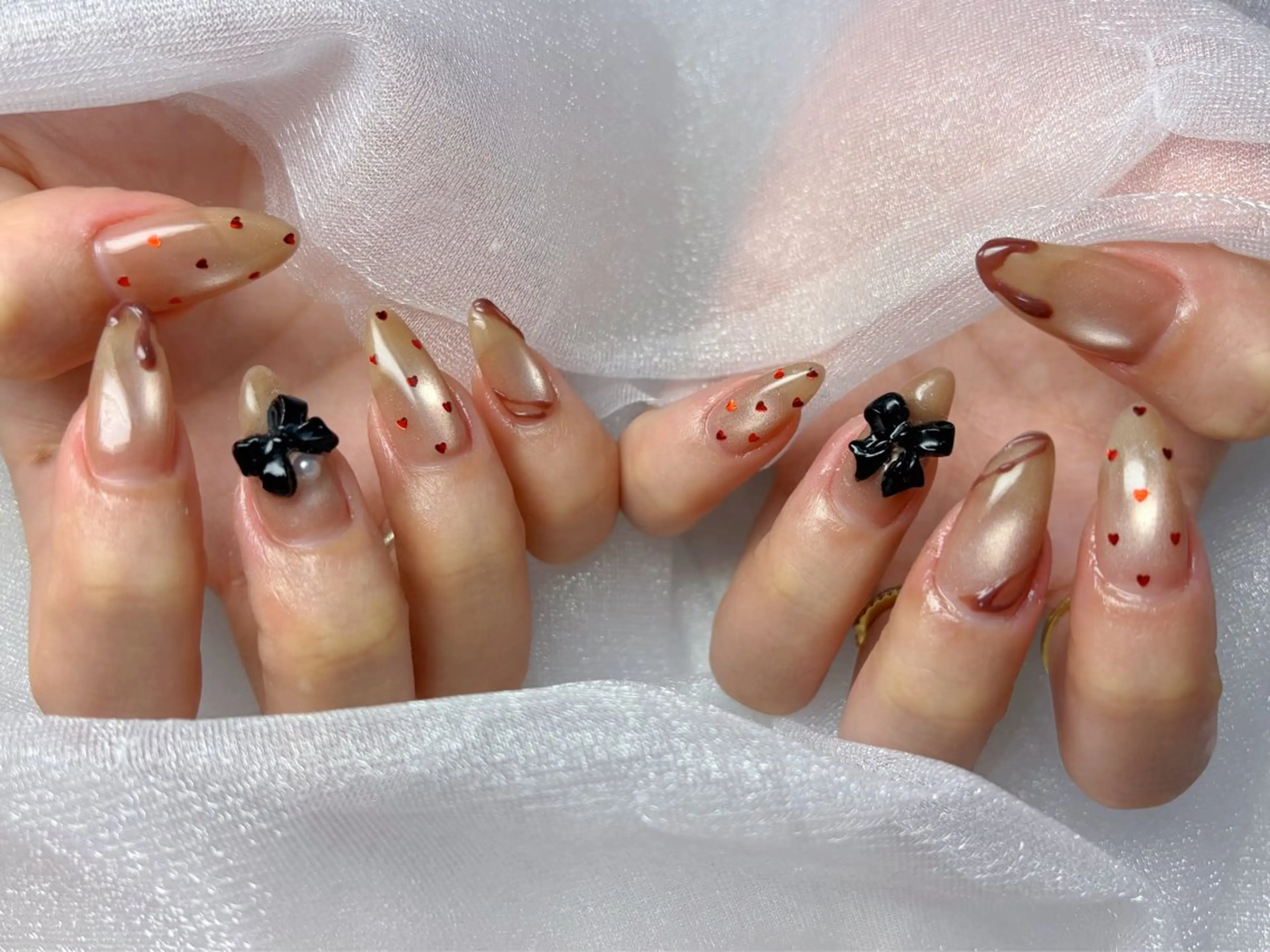 ネイル バレンタイン Queennail 北堀江Yumiのネイルデザイン