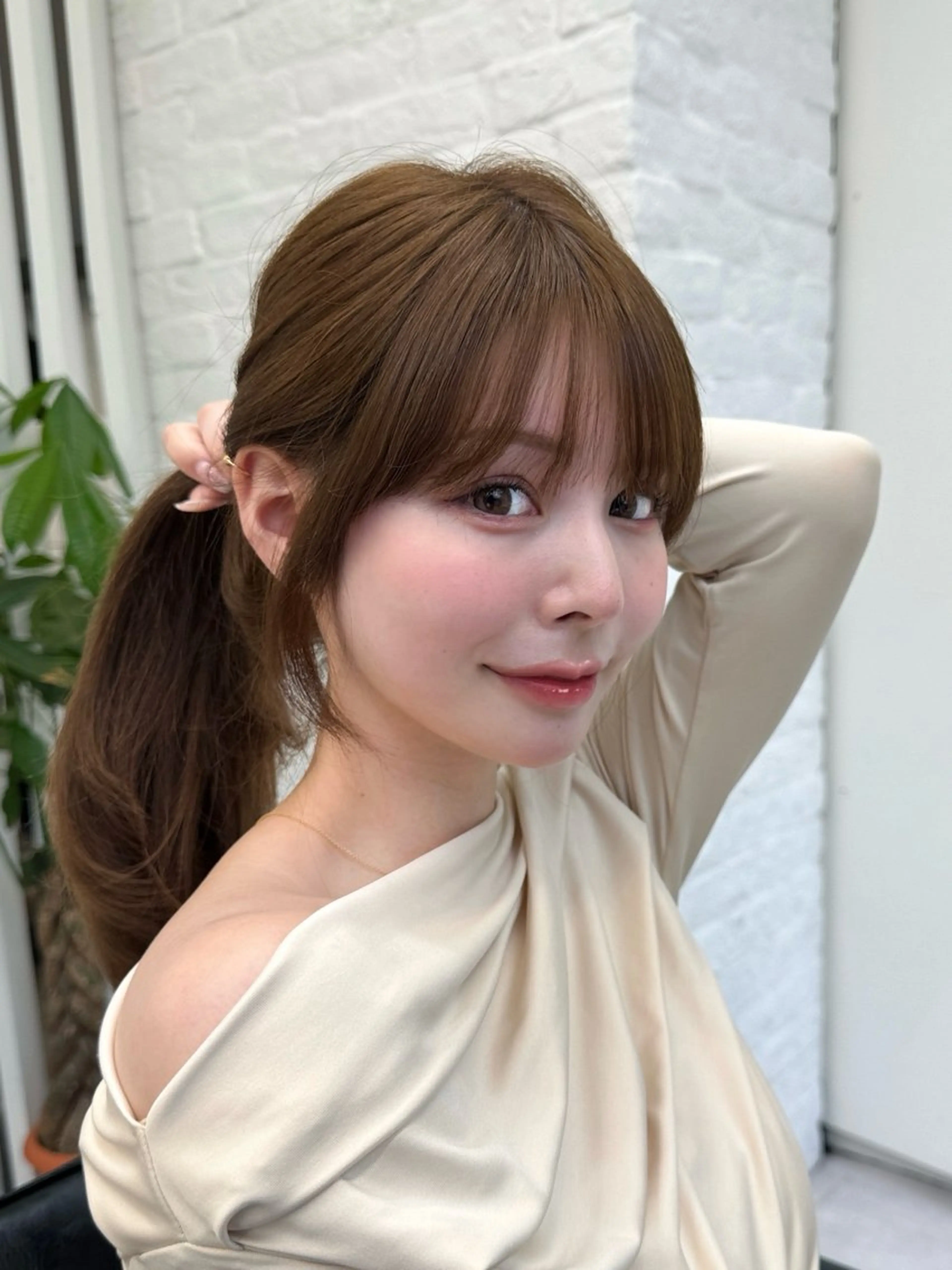 セミロング 映える顔まわり/前髪 特化 💗 ユキマのヘアスタイル