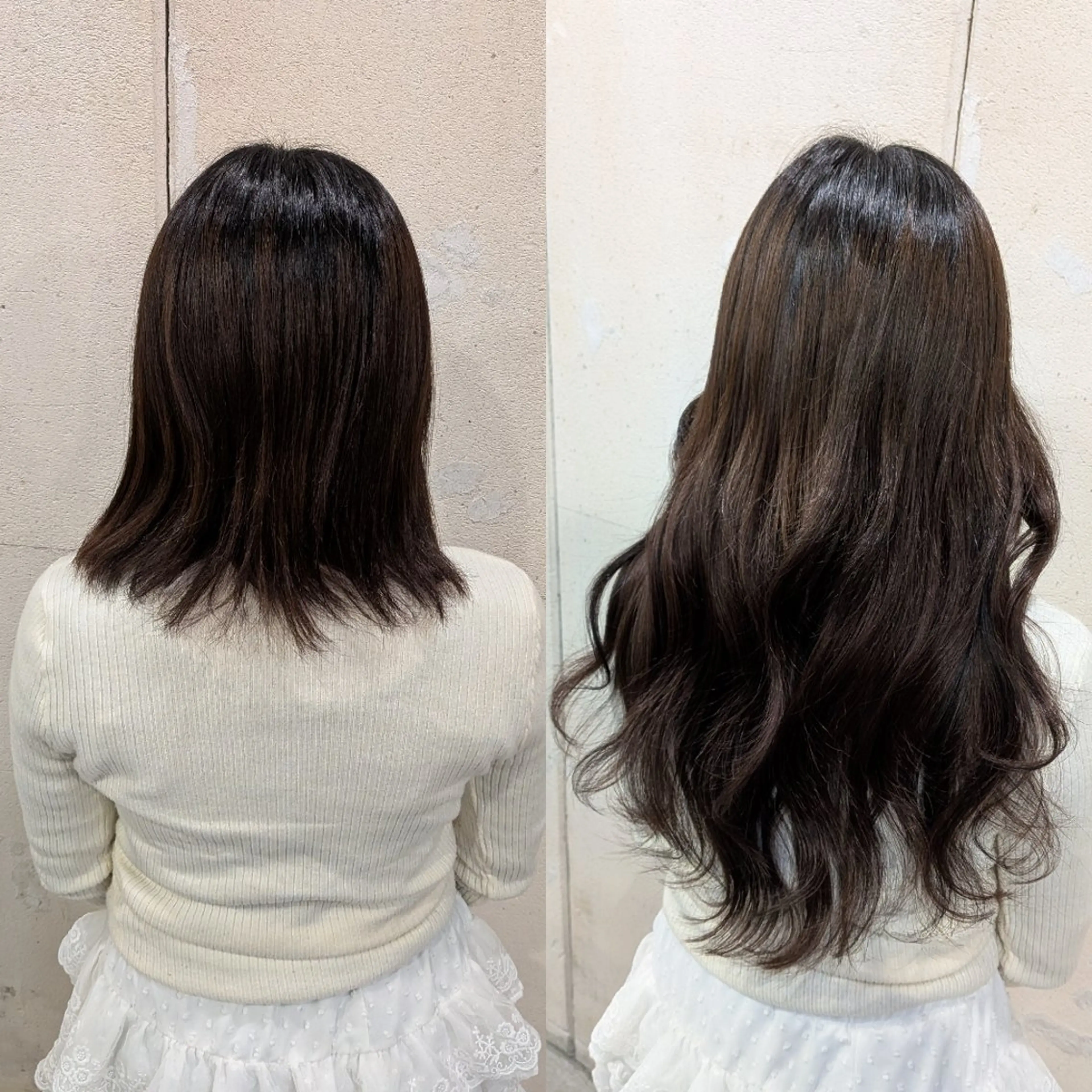 セミロング エクステ EDeN Ryo  りょう/福岡エクステのヘアスタイル