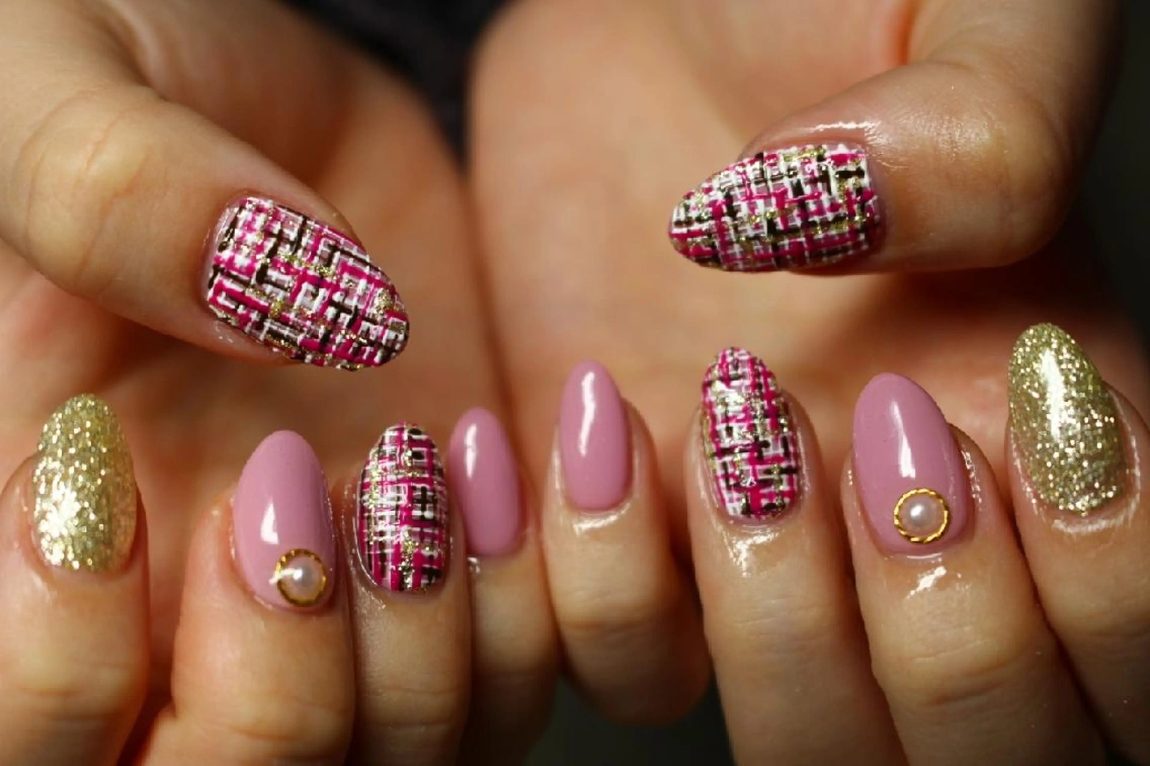 ネイル ハンドネイル yu-a  スカルプ ネイルakiのネイルデザイン