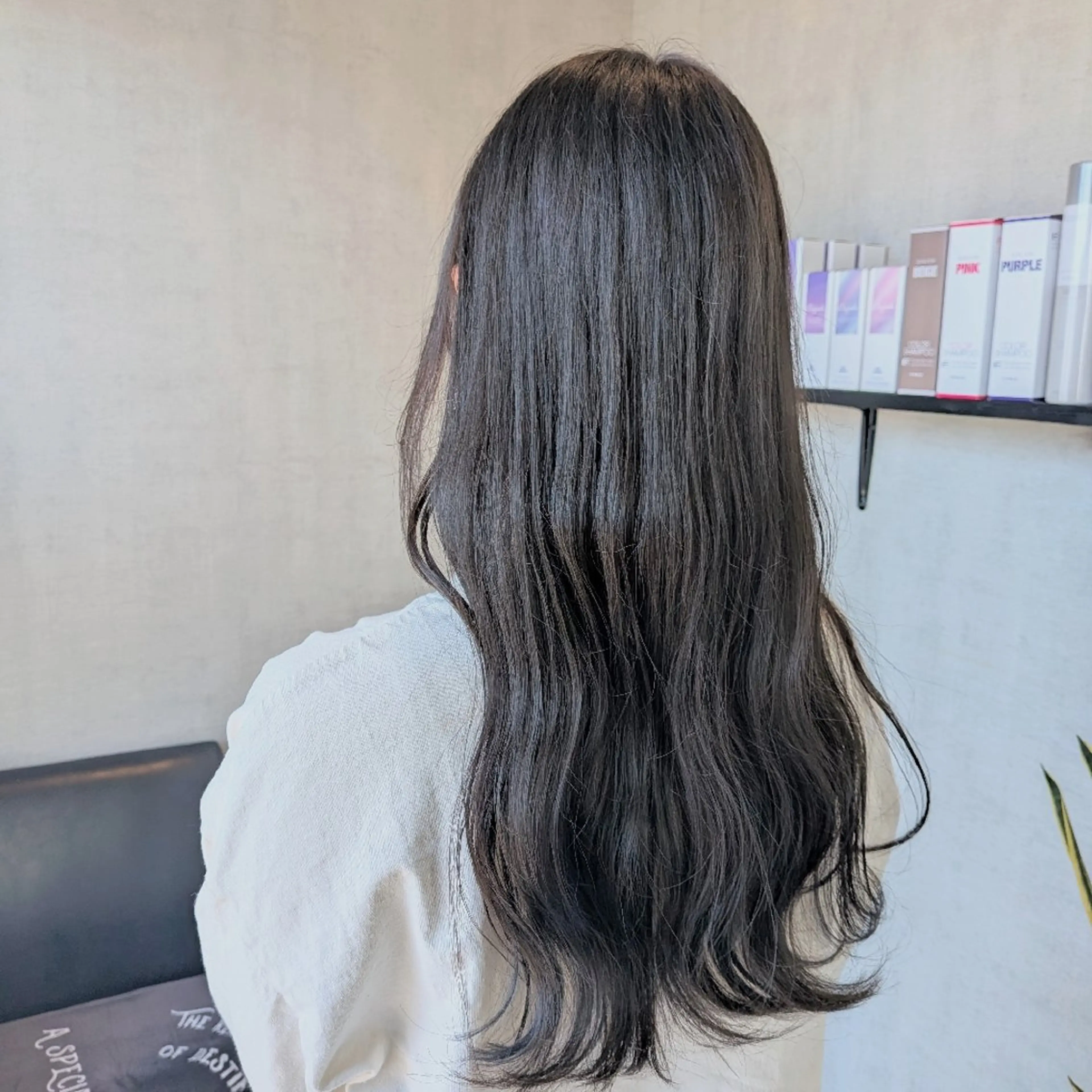 ロング カラー 小林 梨香のヘアスタイル