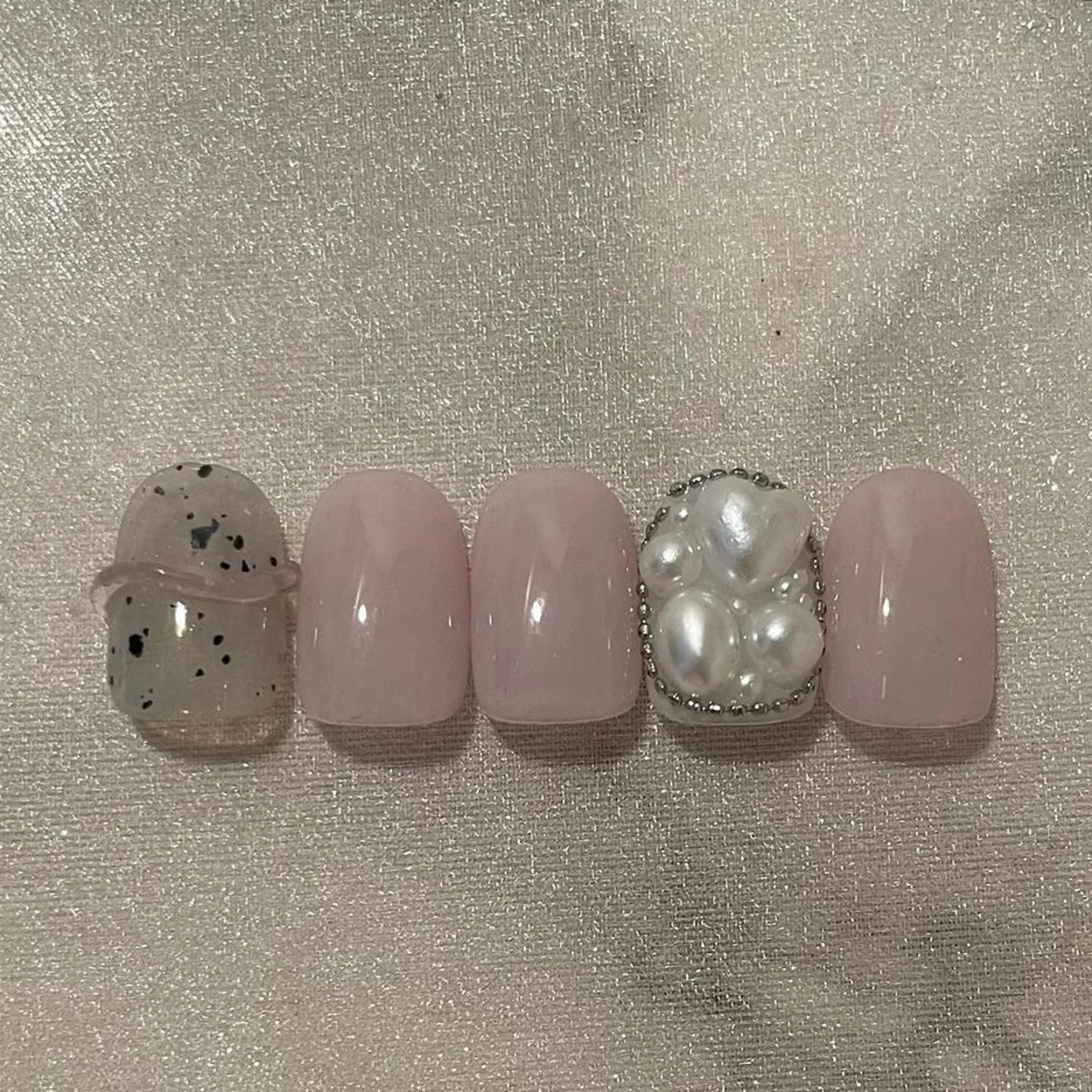 ネイル フレンチネイル ガーリー 韓国ネイル ピンク 春ネイル ハンドネイル ハンドケア lylynail YUUKAのネイルデザイン