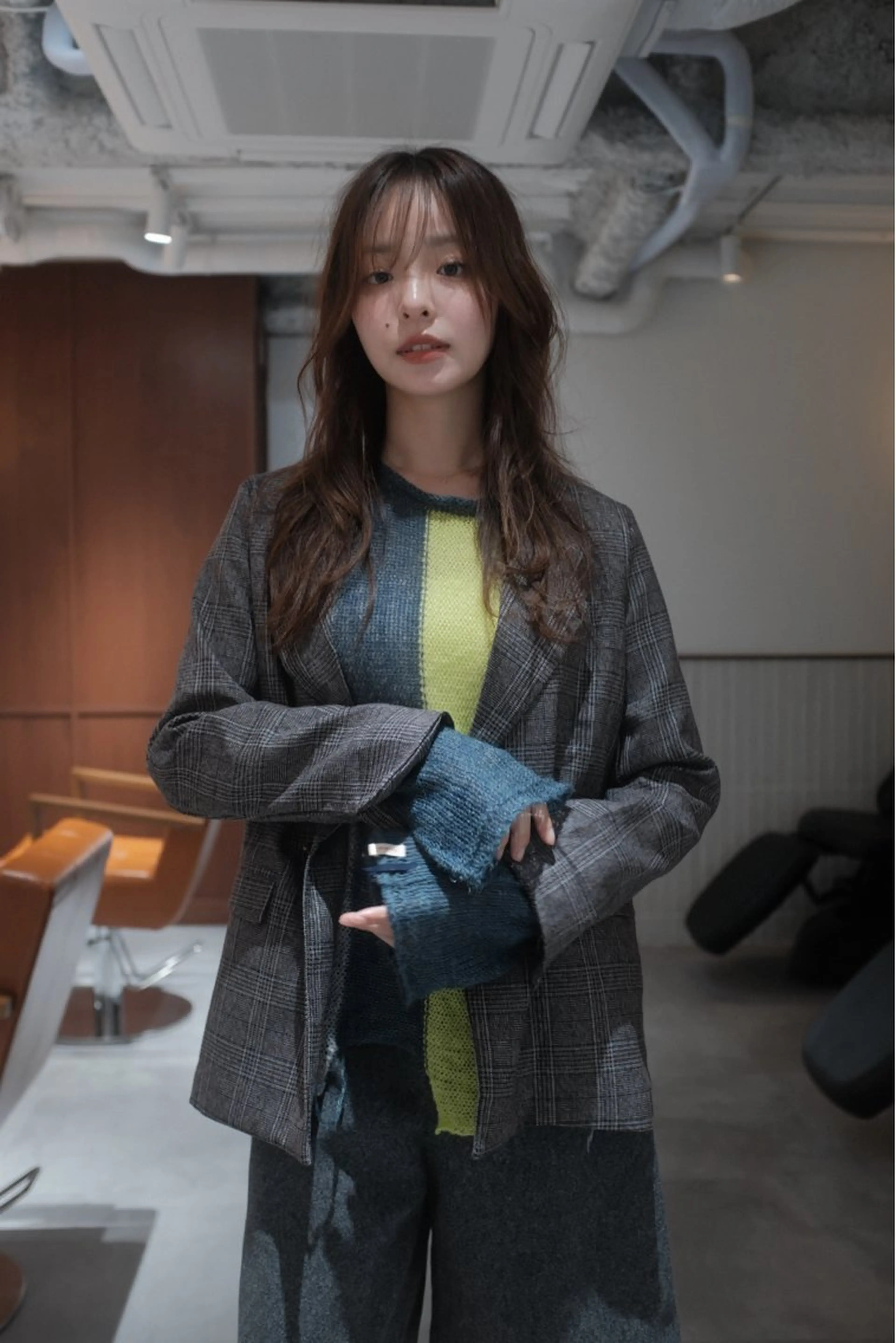 ロング カラー ショートボブ ブリーチ ダブルカラー イルミナカラー ブリーチなしカラー カット ヘアカラー トリートメント opus 店長大和 レイヤー/赤み消しのヘアスタイル