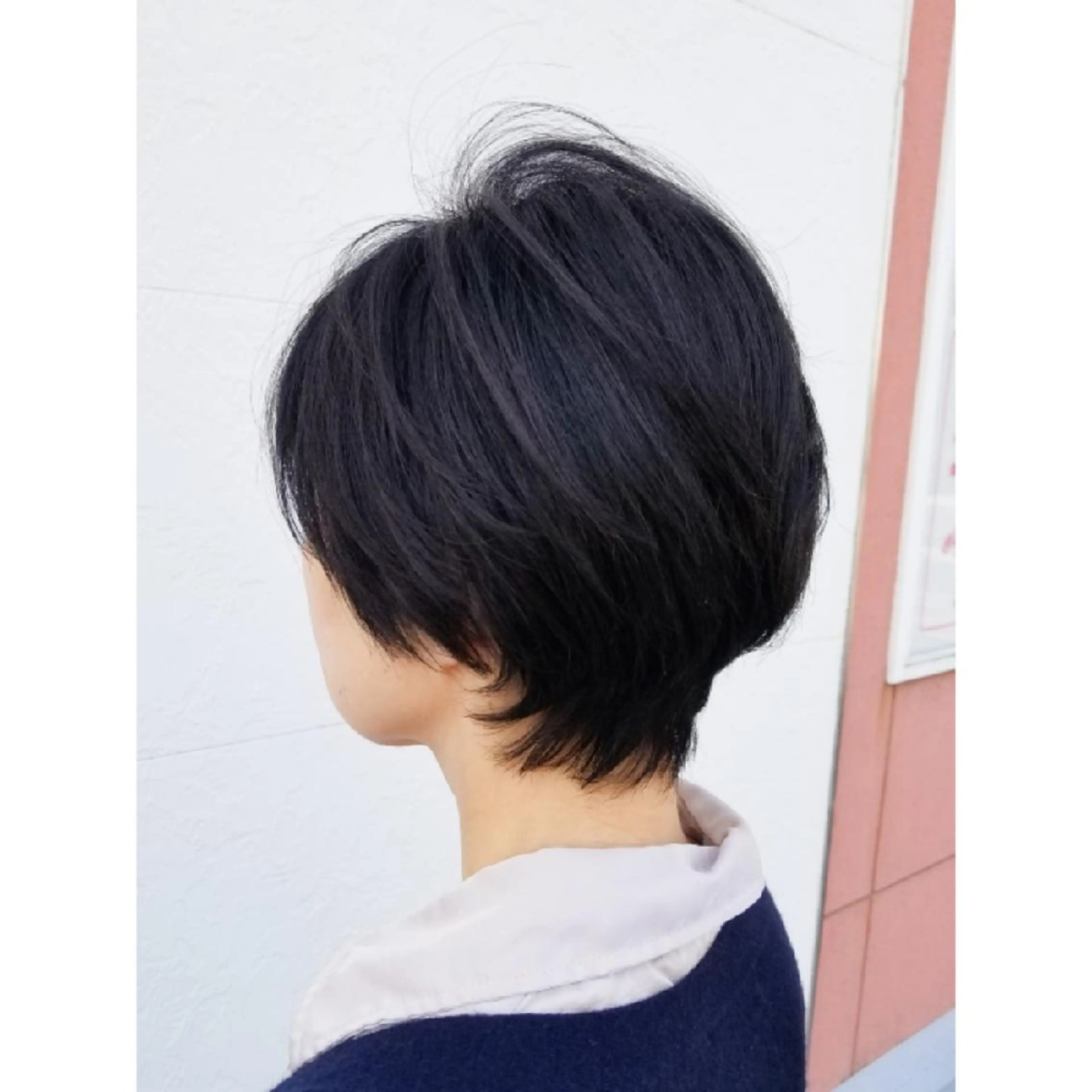 ショート ブリーチ、デザイン  カラー福士直矢のヘアスタイル