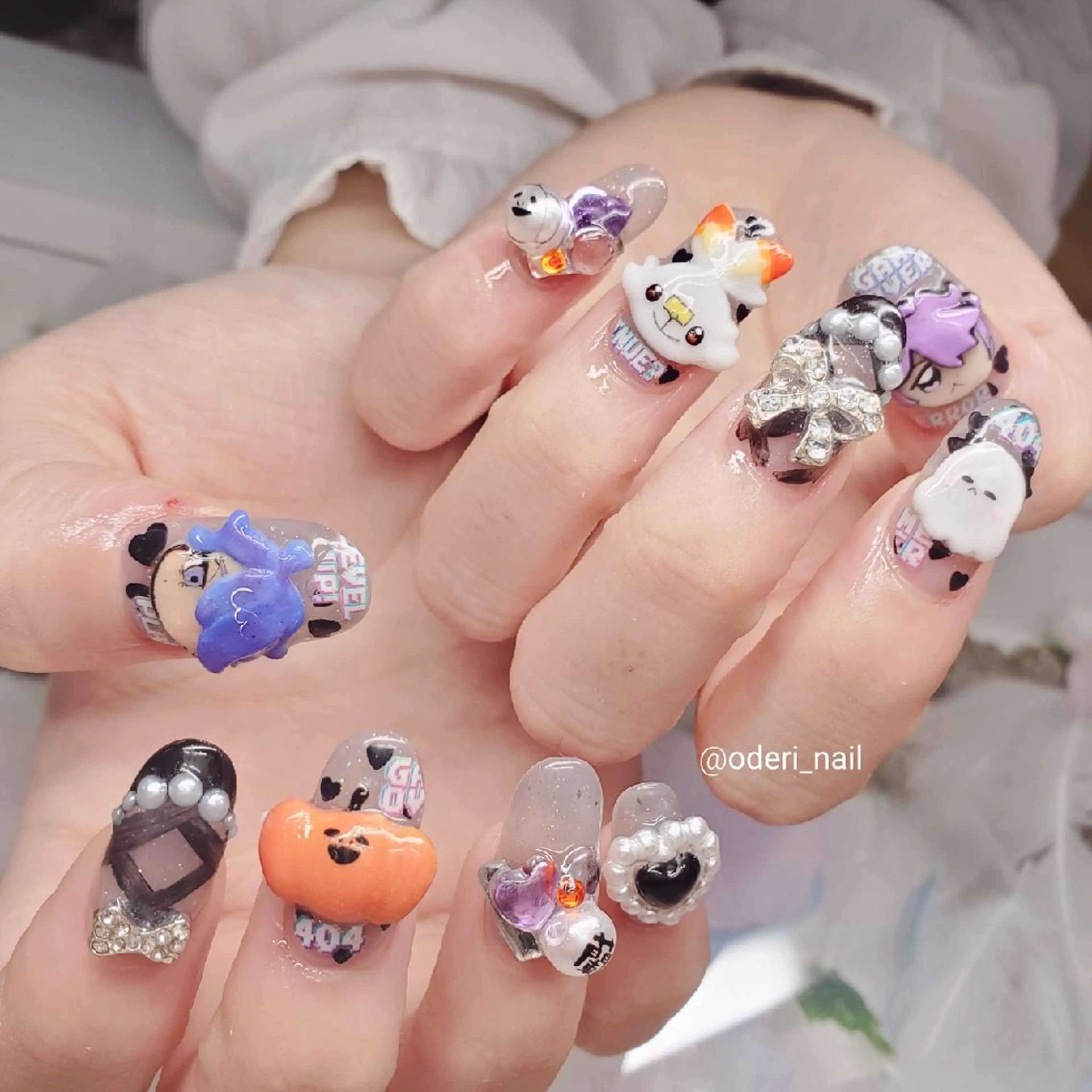 ネイル アートネイル ジェルネイル おで@ oderi_nailのネイルデザイン