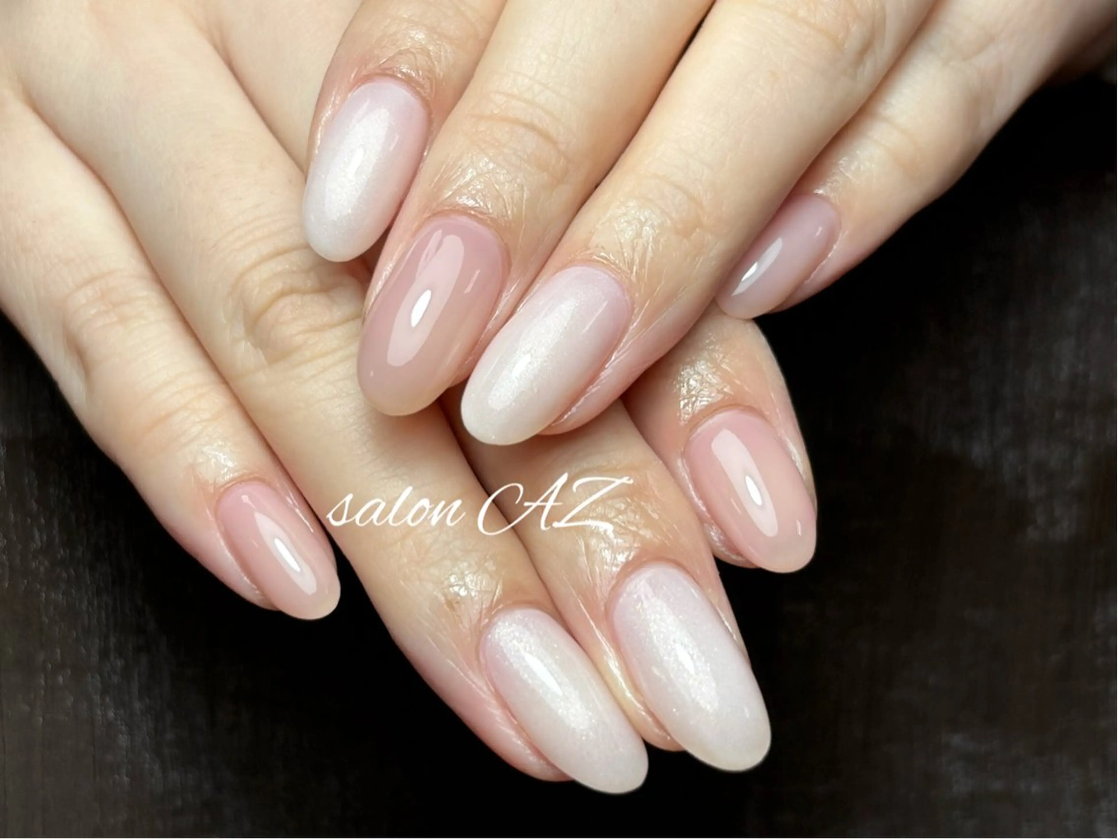 ネイル アートネイル 長さ出し フットネイル フレンチネイル ジェルネイル ハンドネイル salon AZのネイルデザイン