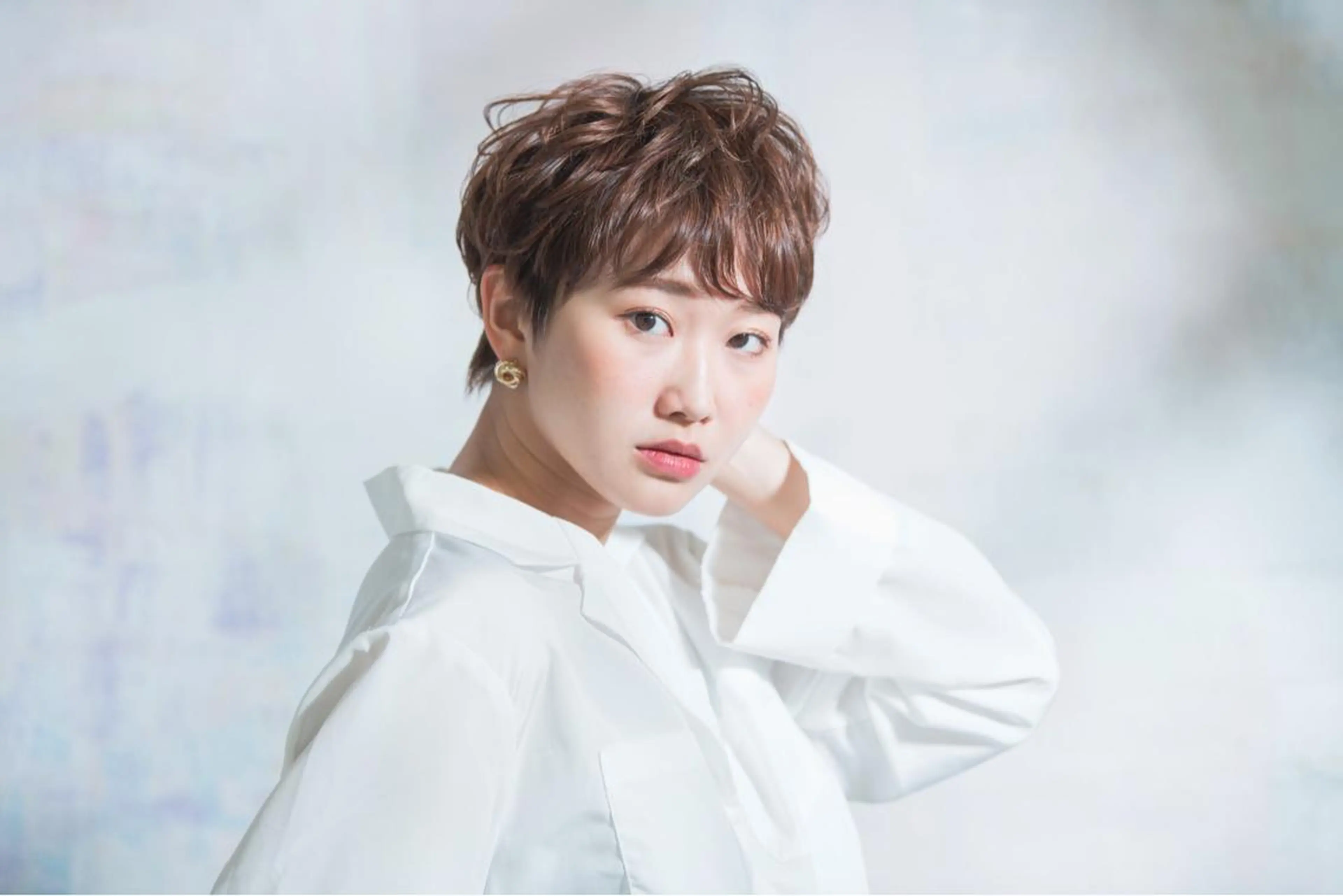 ショート カラー ショートヘア 星 沙織のヘアスタイル