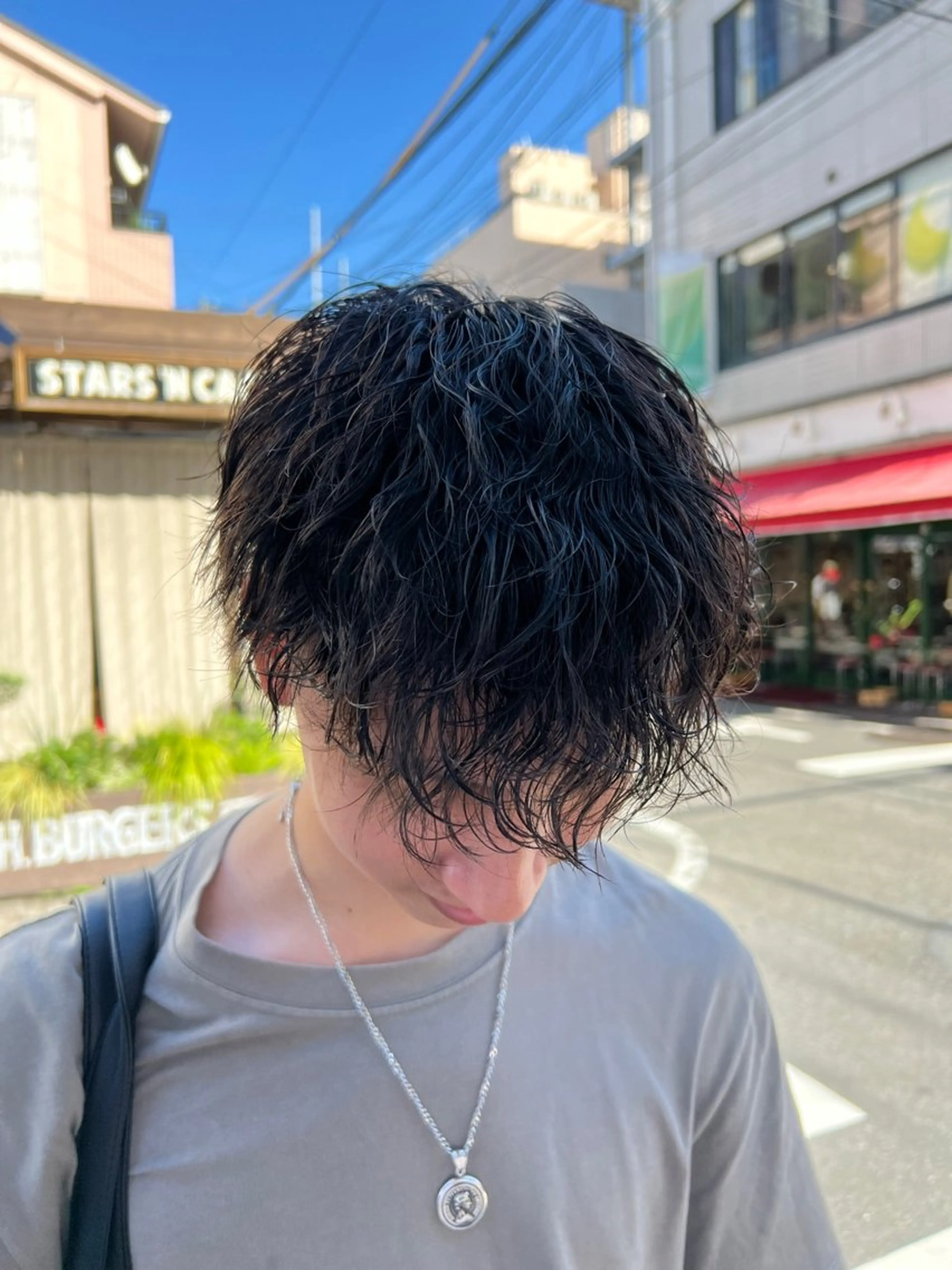 パーマ メンズ メンズパーマ 波巻きパーマ カット パーマ ブリーチ特化美容室 ☆selene☆のヘアスタイル
